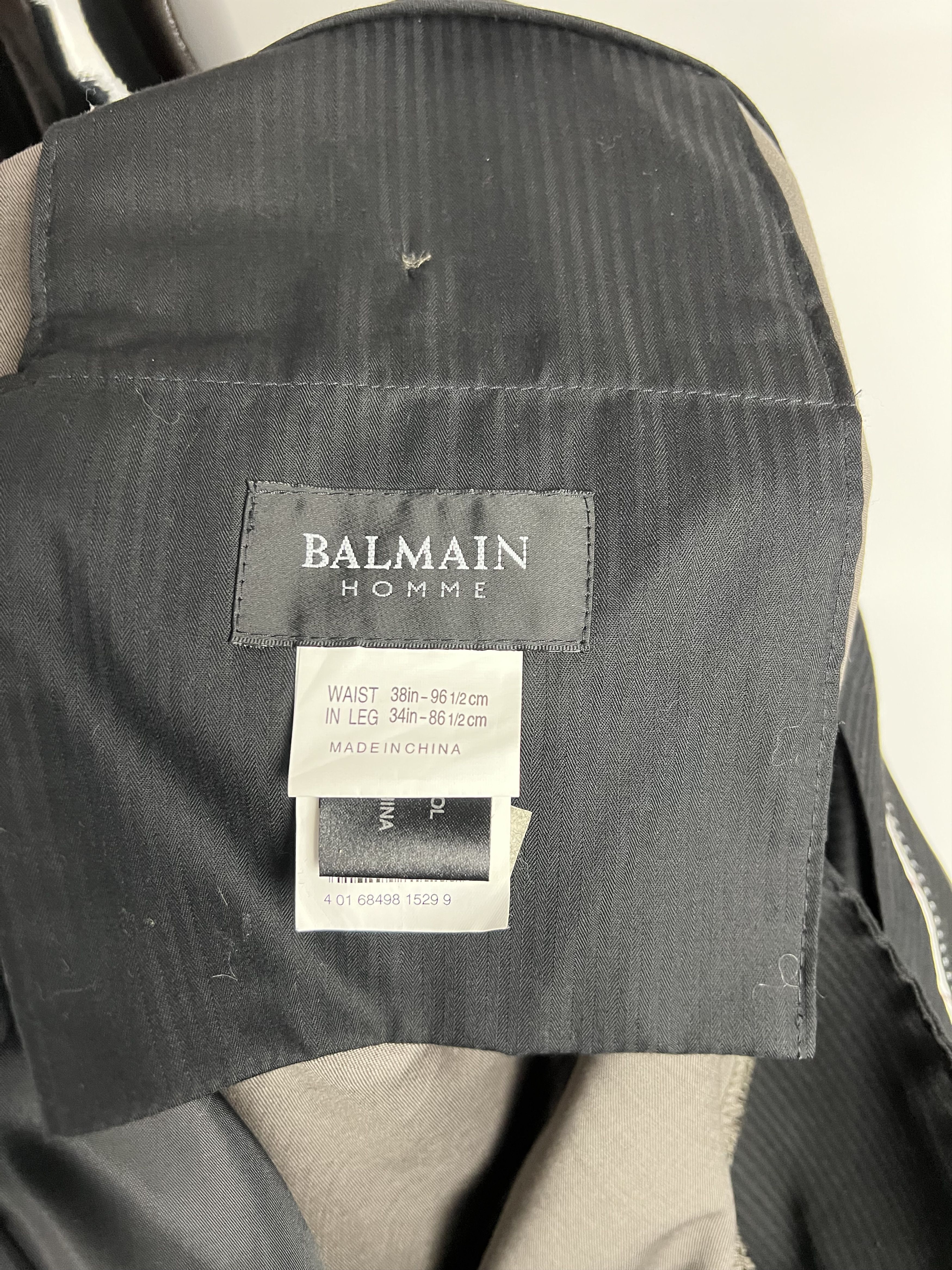 Balmain Balmain Home Men's Wool Suit Size 52 Size 52R - 14 Thumbnail