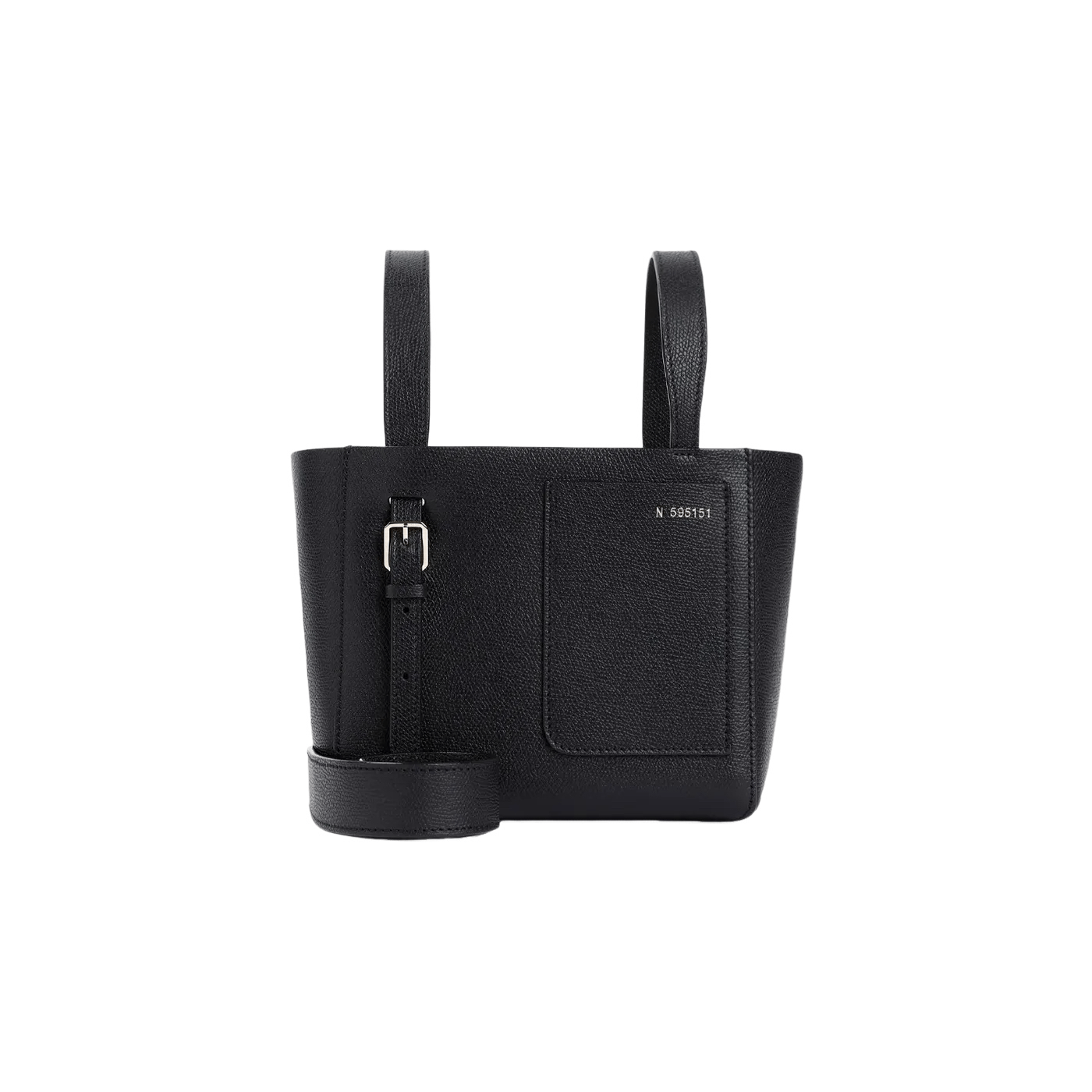 Valextra VALEXTRA Bucket Mini Black Leather Top Handle Bag New Size ONE SIZE - 1 Thumbnail