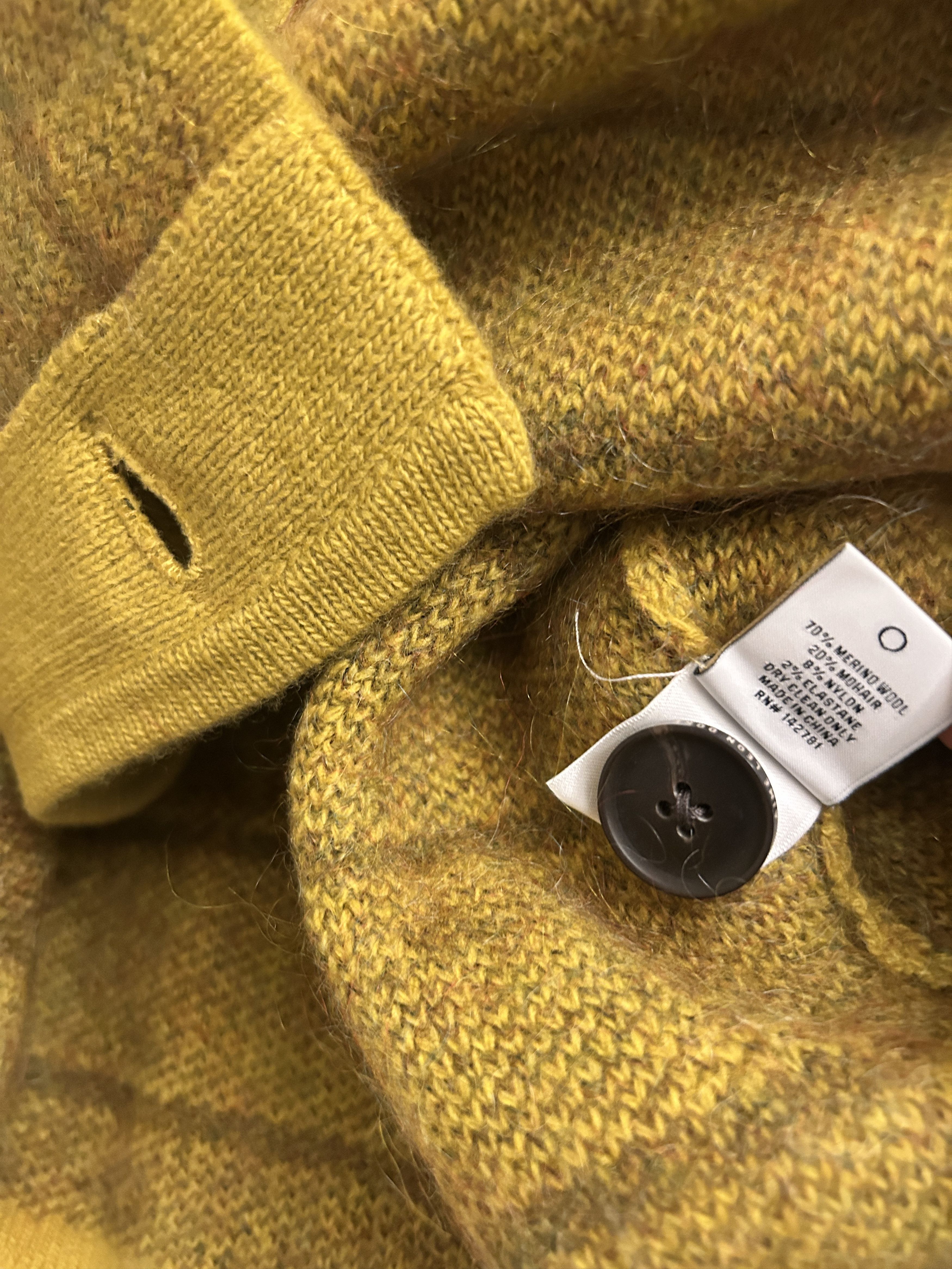 Aime Leon Dore Aime Leon Dore Double Breast Mohair Cardigan Yellow 2023 Size US M / EU 48-50 / 2 - 4 Thumbnail