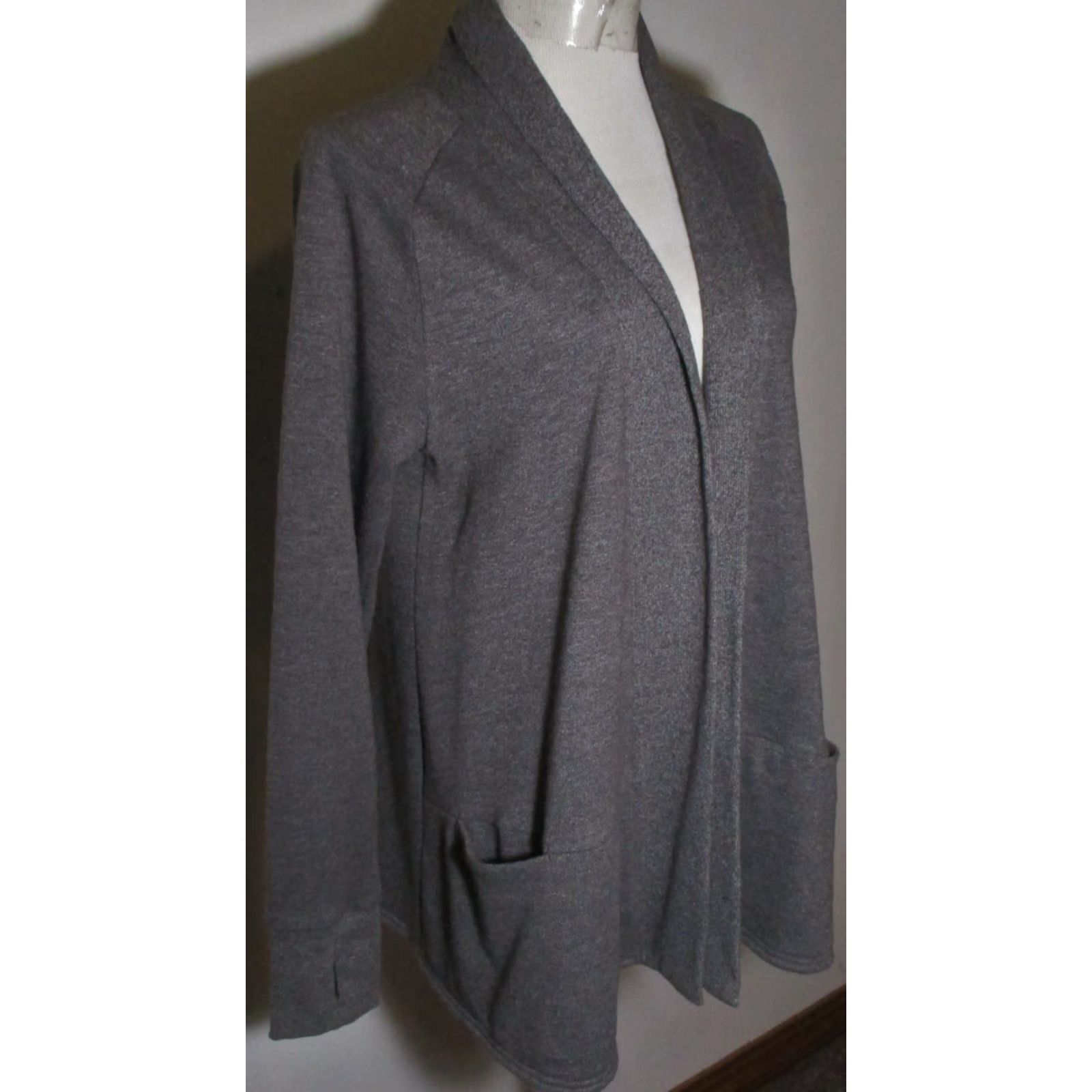 Eastern Mountain Sports EASTERN MOUNTAIN Sports Gray Wrap Jacket Women's M Casual All Seasons Cotton Size M / US 6-8 / IT 42-44 - 3 Thumbnail