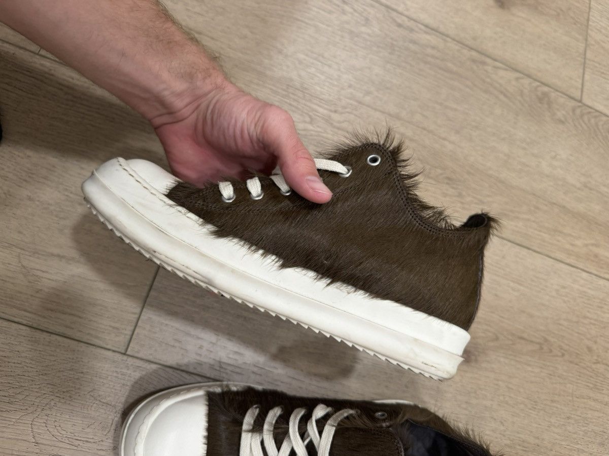 Rick Owens Ponyhair Ramones Low Brown Size US 6.5 / EU 39-40 - 3 Thumbnail