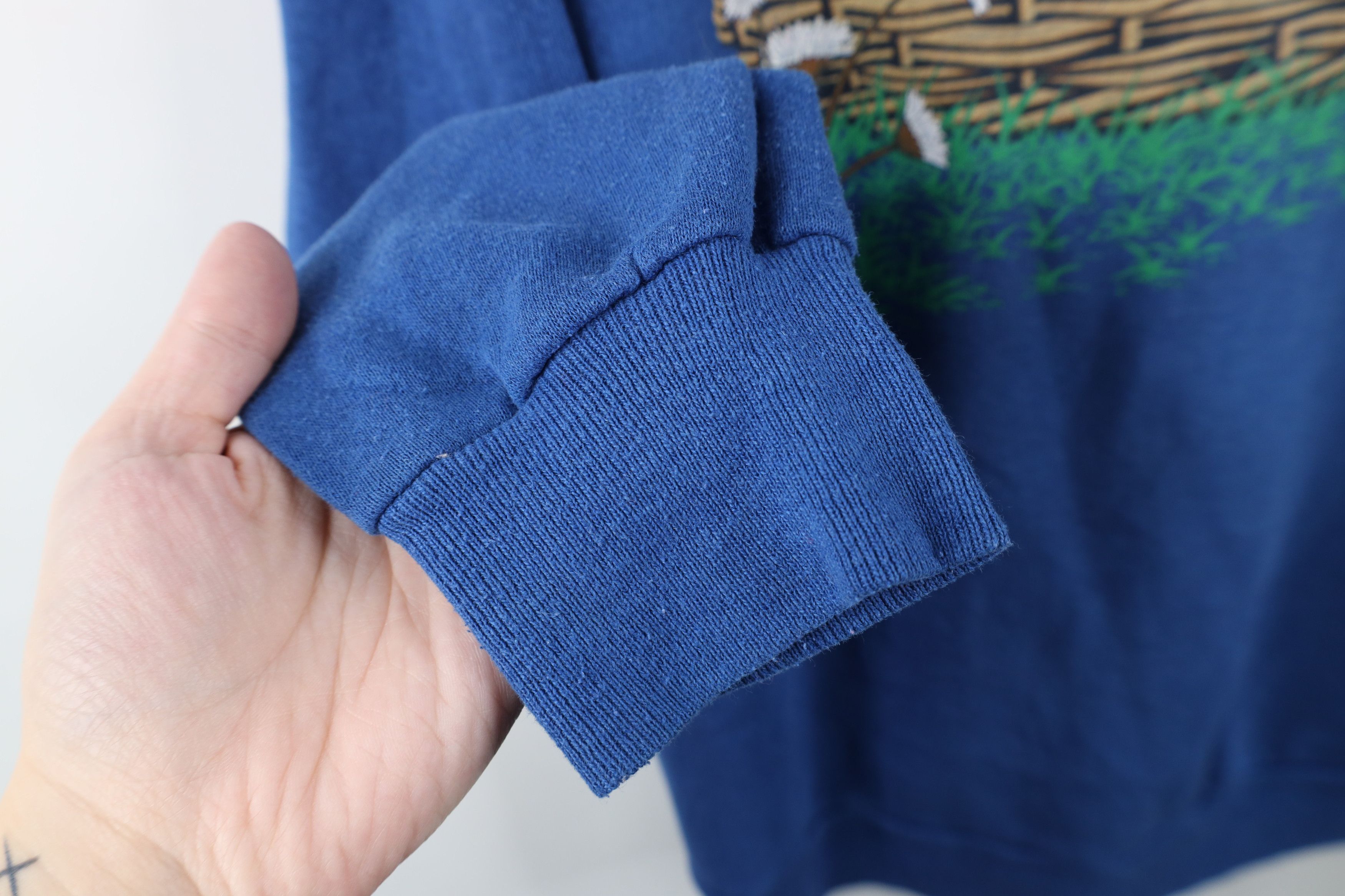 Vintage Vintage 90s Streetwear Puppies Dogs Sweatshirt Blue USA Size XL / US 12-14 / IT 48-50 - 10 Thumbnail