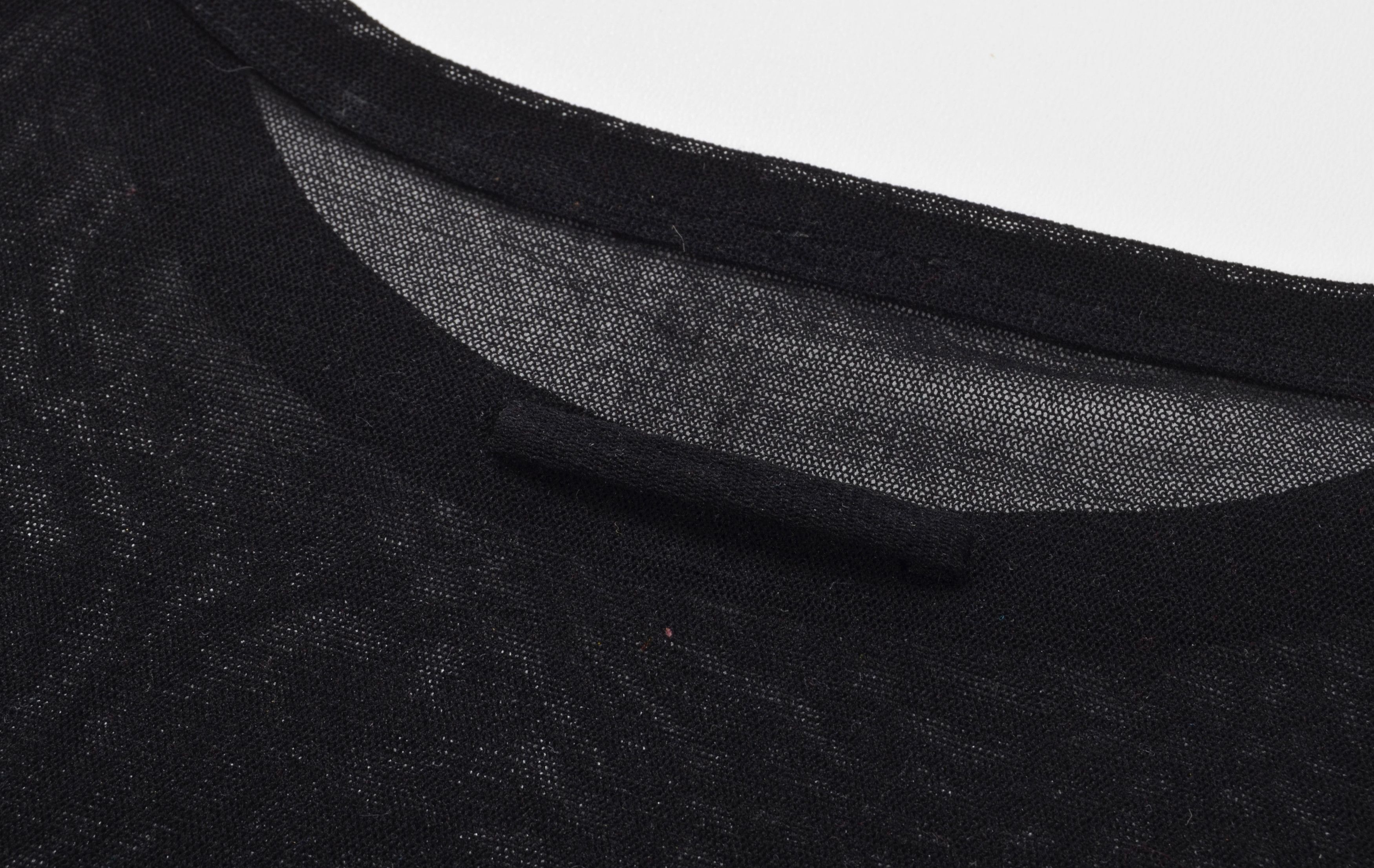 Jean Paul Gaultier Vintage Jean Paul Gaultier Soleil Black Mesh Long Sleeve Top Size S / US 4 / IT 40 - 9 Thumbnail