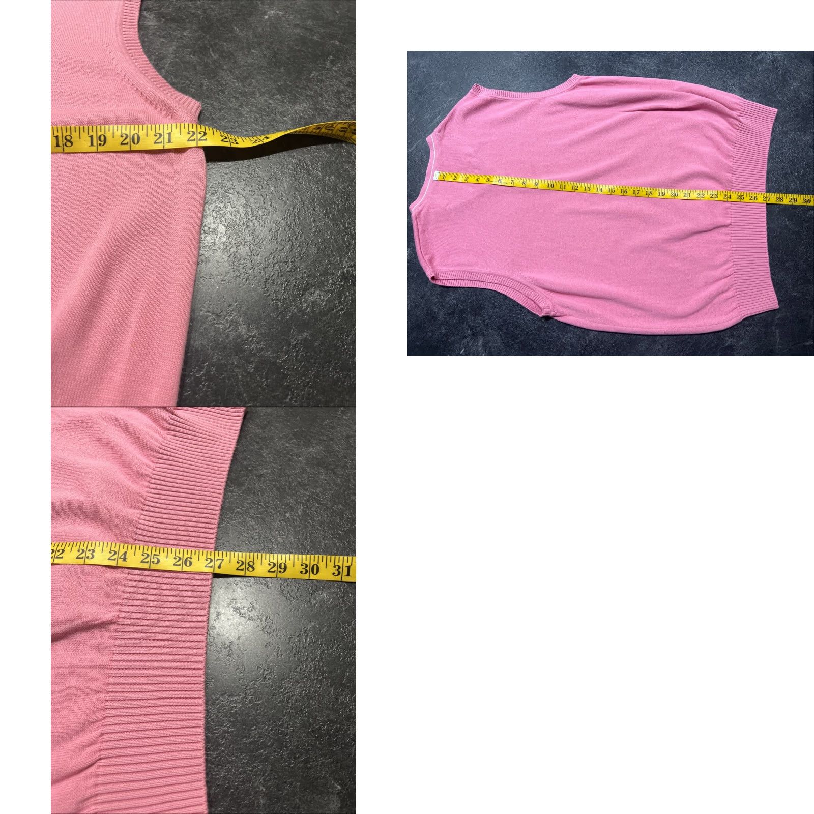 Pinko Southern Pines Men V-Neck Sweater Vest Golf Preppy Pink L Size US L / EU 52-54 / 3 - 8 Thumbnail