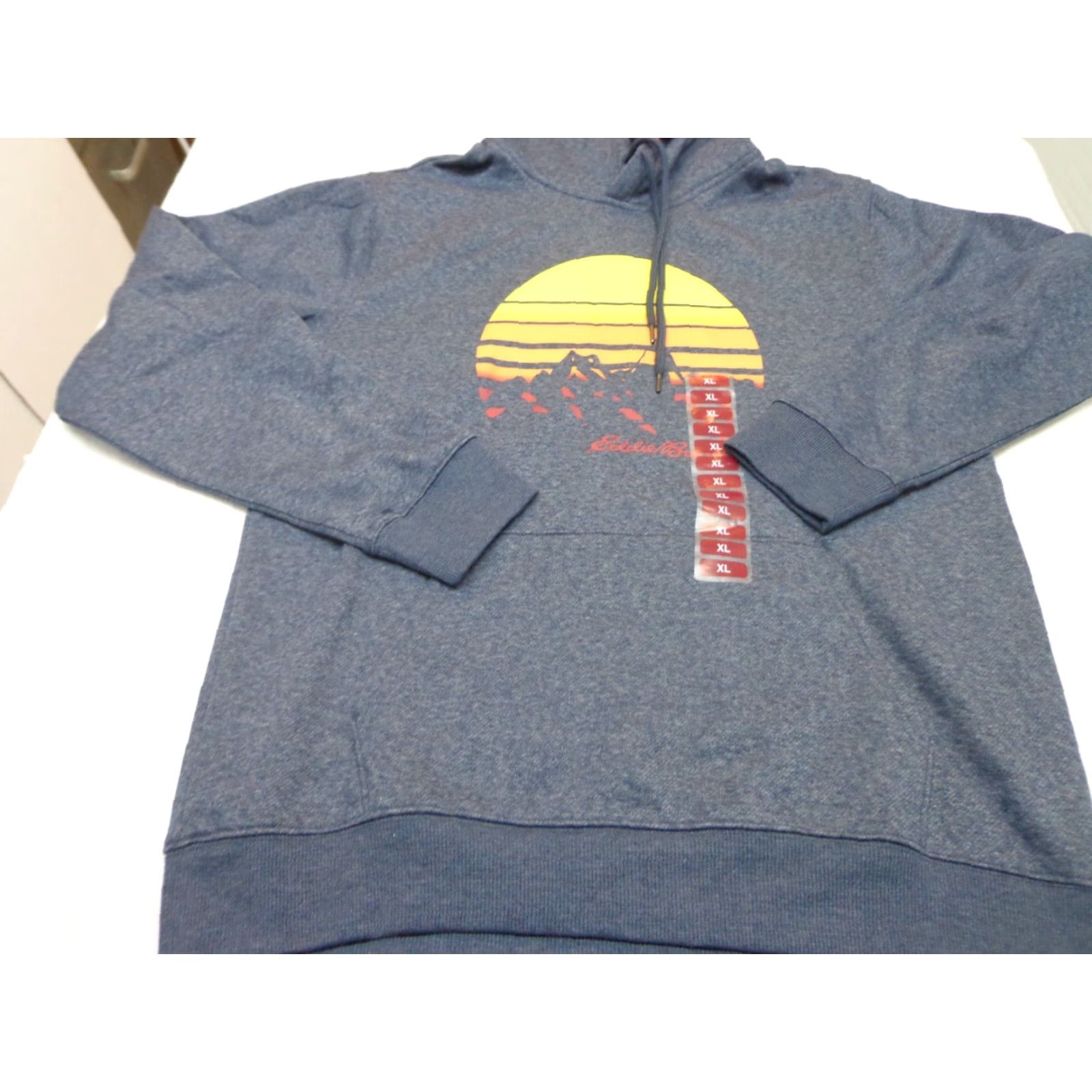 Eddie Bauer Eddie Bauer Hoodie Outdoor Fleece Blue XL Mens Pullover Hooded All Seasons Hiking Logo Casual Weatherproof Heather Navy Blue XL NEW Size US XL / EU 56 / 4 - 2 Thumbnail