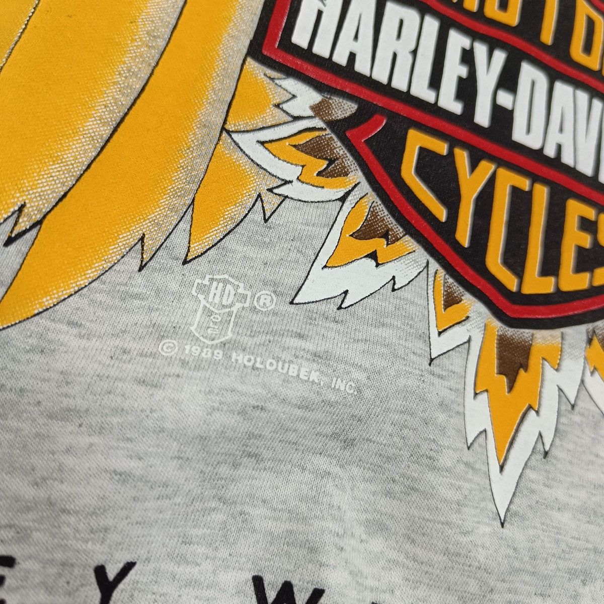 Harley Davidson Vintage 80s Harley Davidson Holoubek eagle biker tee y2k og Size US XL / EU 56 / 4 - 3 Thumbnail