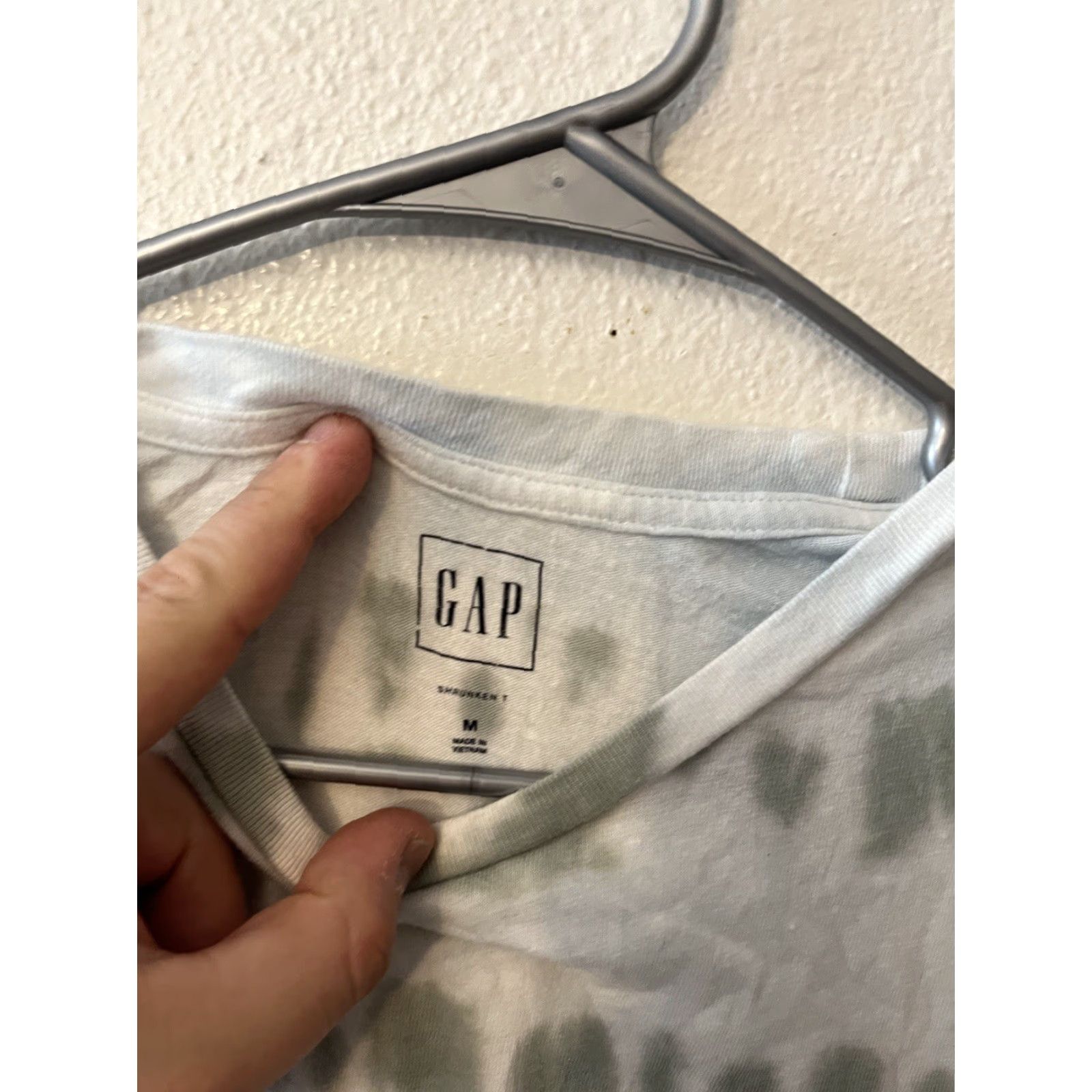 Gap GAP Tie Dye Tee Women’s Medium Green Short Sleeve Crew Neck T-Shirt Adult M Oversized relaxed fit Size 32" / US 10 / IT 46 - 2 Thumbnail