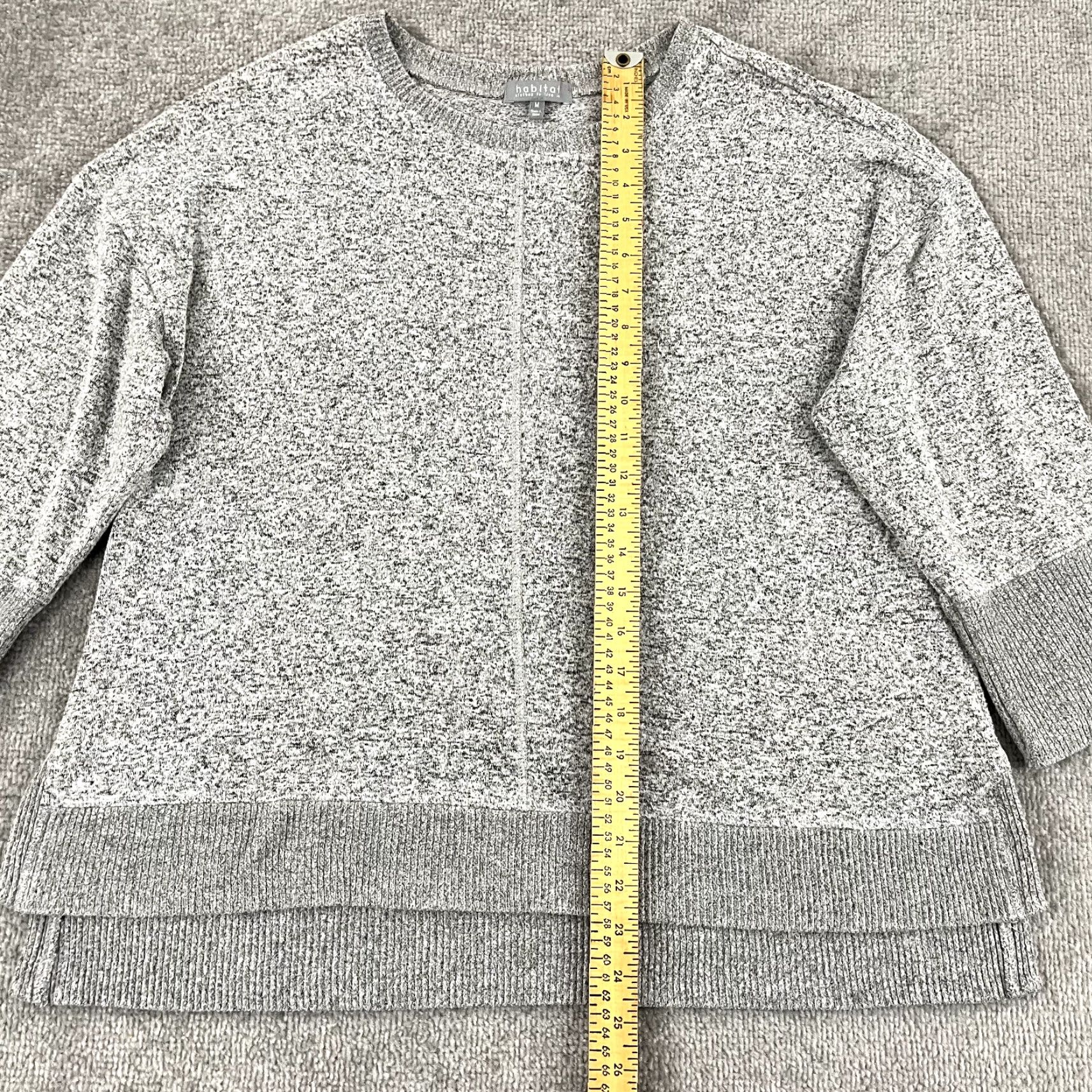 Habitat HABITAT Clothes To Live Sweater Womens Medium Gray Super Soft Fleece Pullover Size M / US 6-8 / IT 42-44 - 3 Thumbnail
