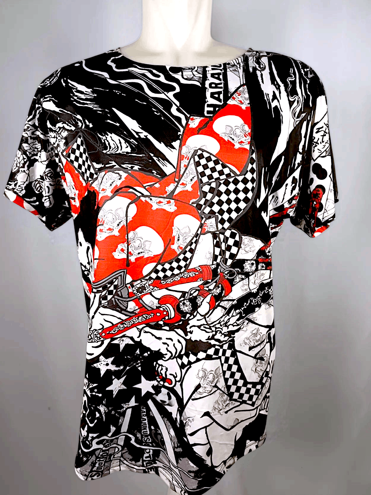 Japanese Brand VINTAGE ACDC RAG Samurai Harajuku Is Not Dead Full print Size US L / EU 52-54 / 3 - 20 Thumbnail