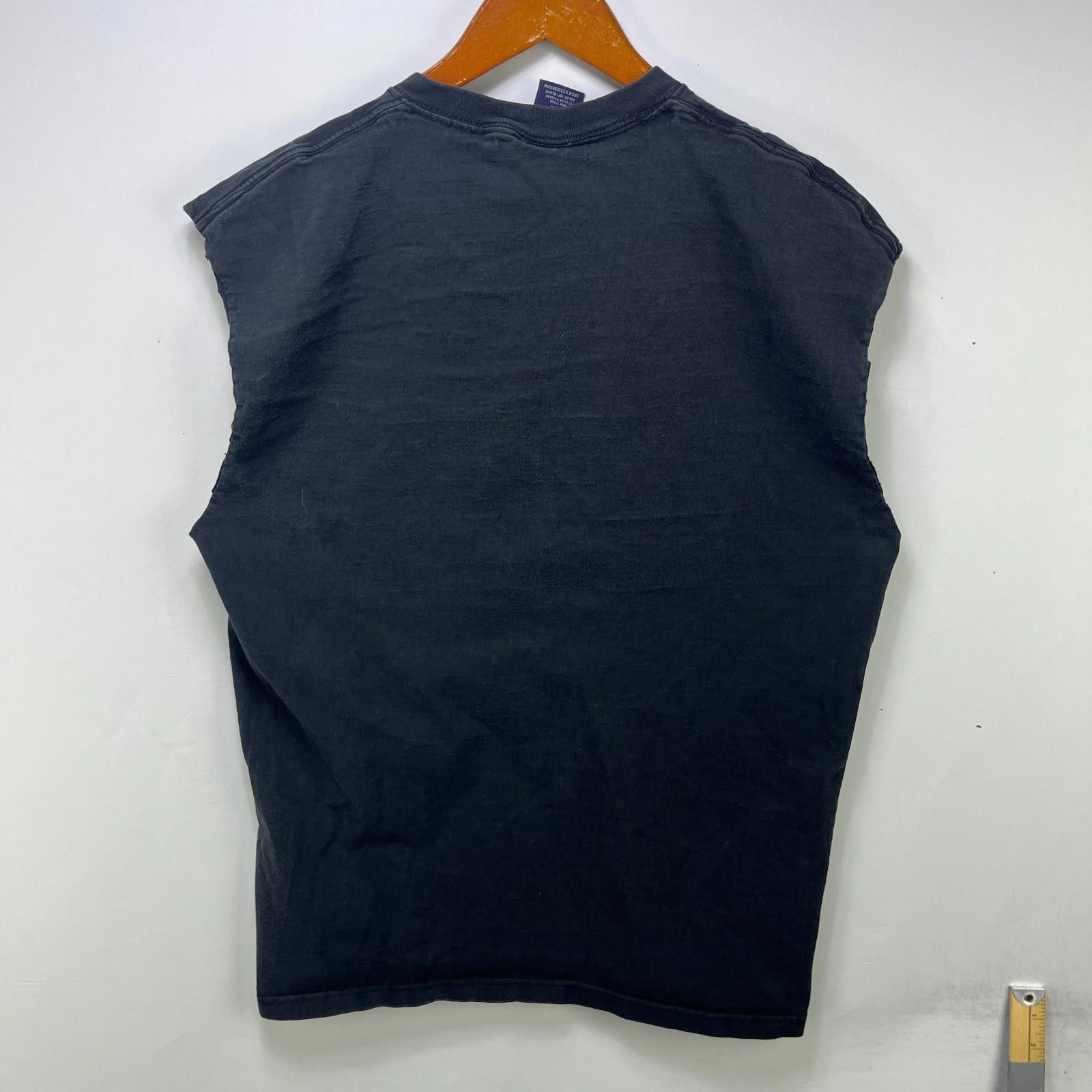 Vintage Vintage Sun Faded Blank Black Sleeveless Shirt Large Size US L / EU 52-54 / 3 - 6 Thumbnail