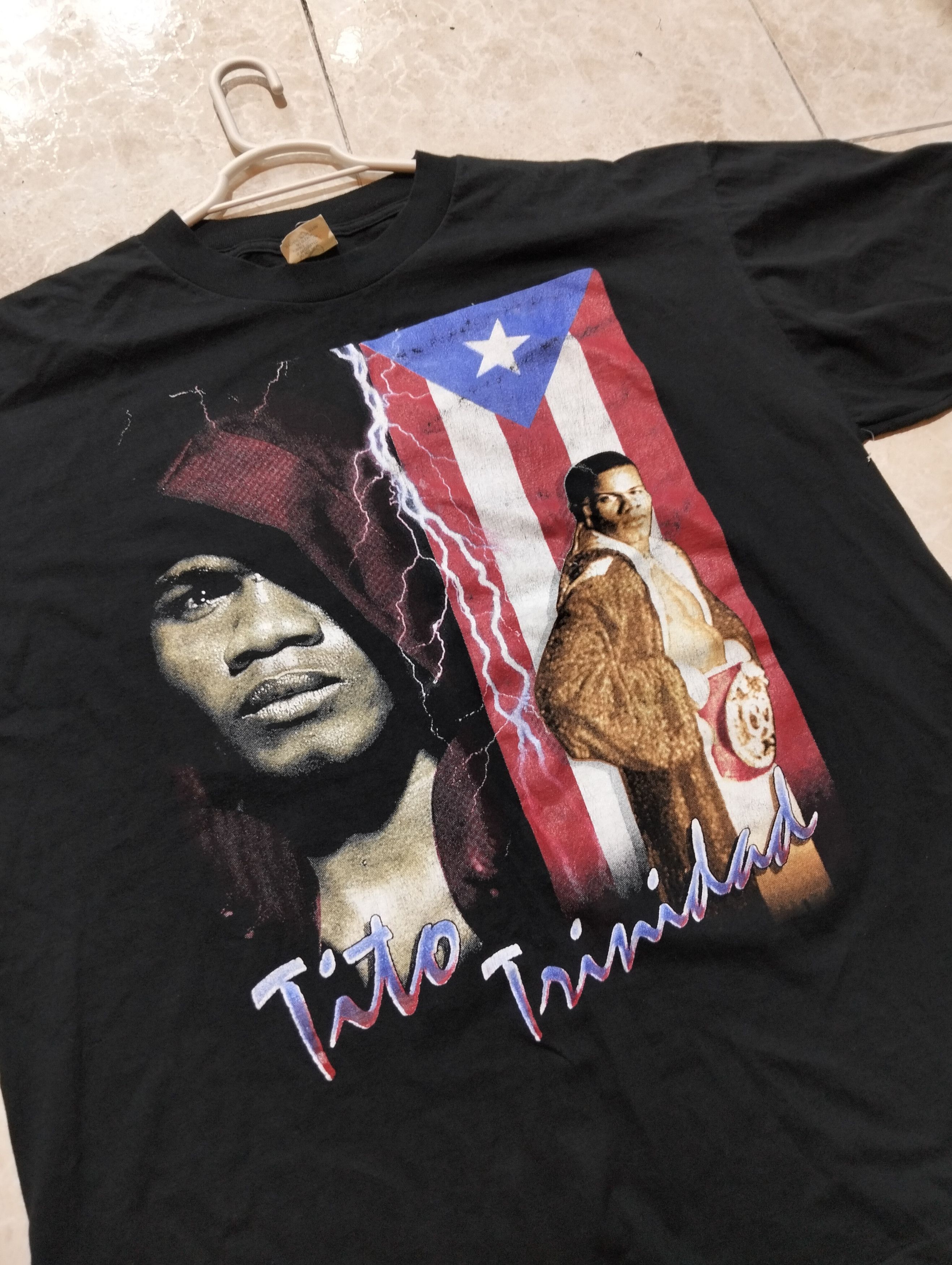 Vintage Vintage Félix Tito trinidad boxing rap tee Size US XL / EU 56 / 4 - 3 Thumbnail