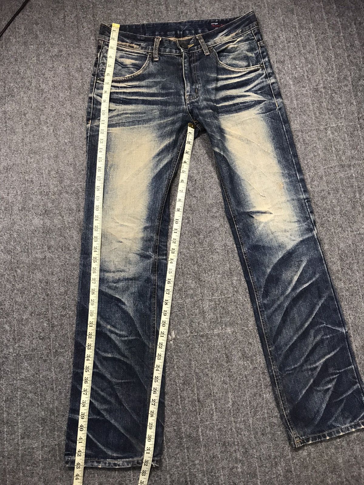 Japanese Brand Dpsr Denim People Republic Whisker Indigo Denim Jean Size US 33 - 12 Thumbnail