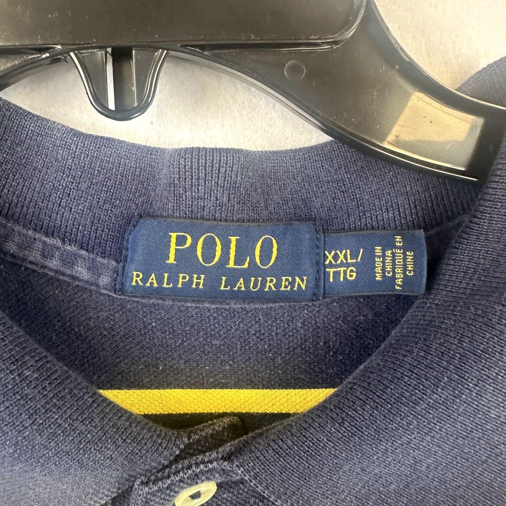 Polo Ralph Lauren Polo Ralph Lauren Shirt Mens 2XL Blue Yellow Striped Polo Short Sleeve Classic Size US XXL / EU 58 / 5 - 4 Thumbnail