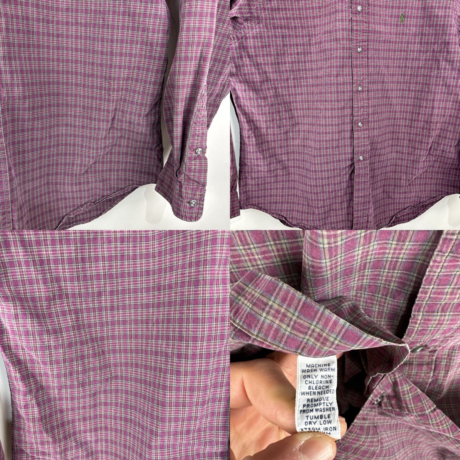 Polo Ralph Lauren VINTAGE Polo Ralph Lauren Mens Classic Fit Shirt XL Plaid Long Sleeve Button Size US XL / EU 56 / 4 - 8 Thumbnail
