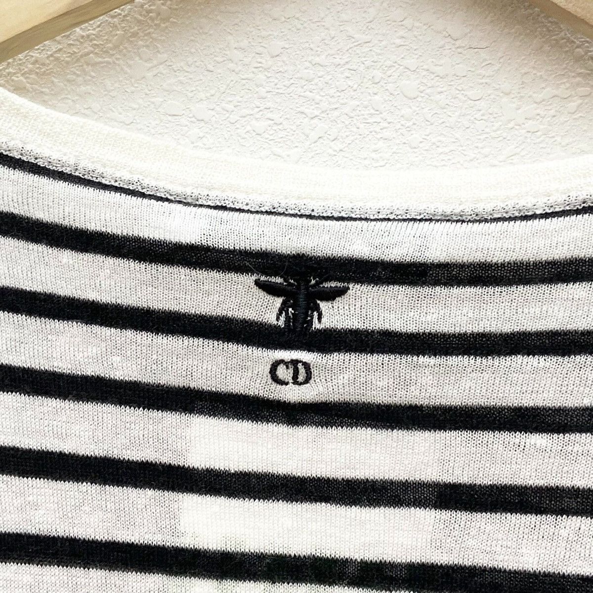 Dior Christian Dior Monochrome Striped Printed Knit Jumper Size S / US 4 / IT 40 - 3 Thumbnail
