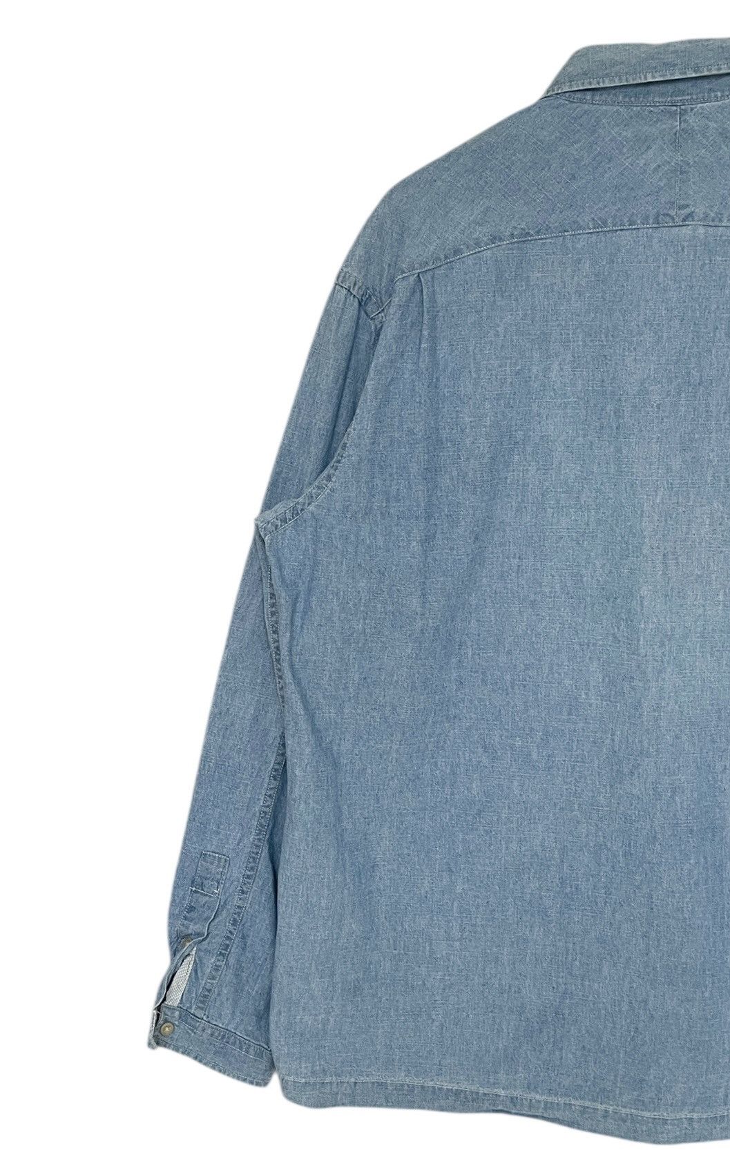 Kansai Yamamoto × Vintage × Yohji Yamamoto Vintage Japanese Brand Kansai Yamamoto Denim Shirt 1990s Size US M / EU 48-50 / 2 - 5 Thumbnail
