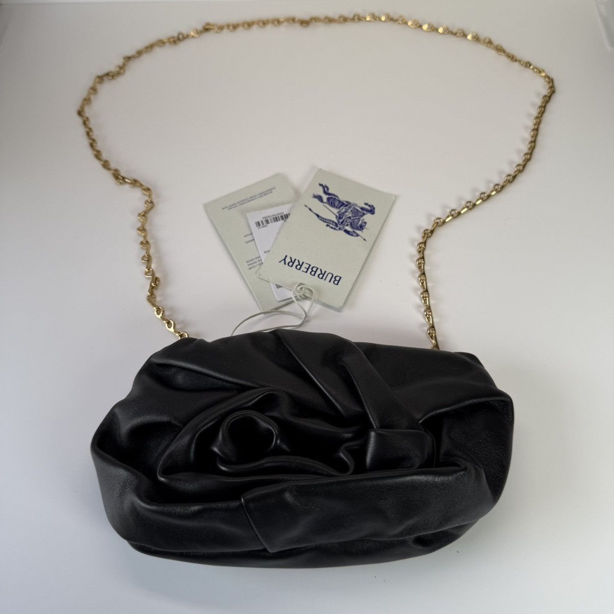 Burberry €1950 Burberry NWT Women’s Rose Clutch Black Leather Bag Size ONE SIZE - 2 Thumbnail