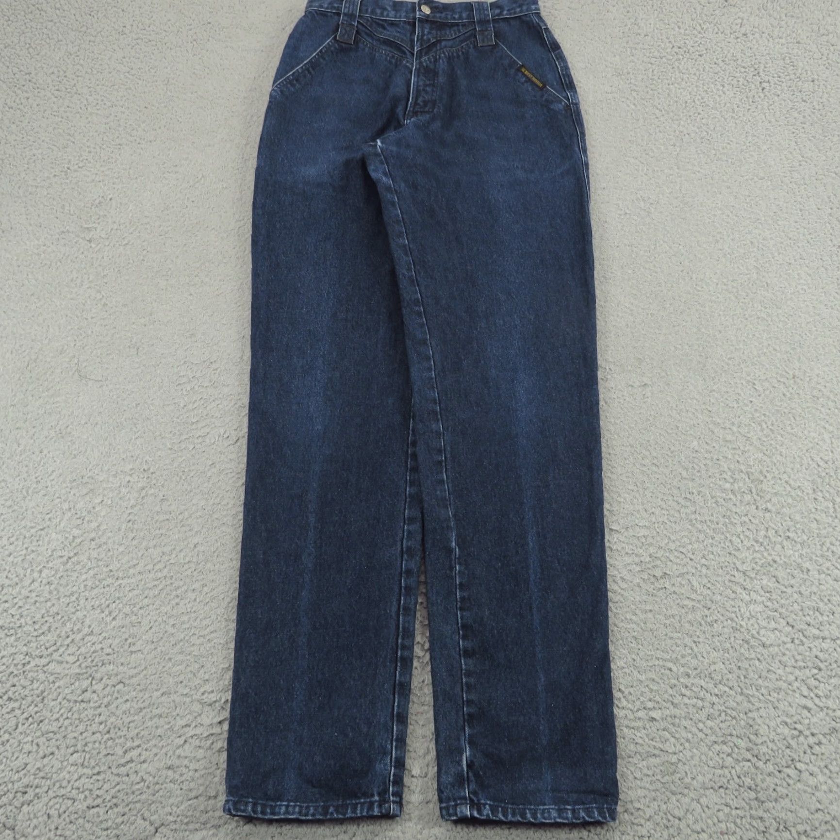 Vintage VINTAGE Rocky Mountain Jeans Womens 28x36/32x13 Blue BareBack Western Riding Denim Jeans Shirt? Size 34" / US 12 / IT 48 - 2 Thumbnail