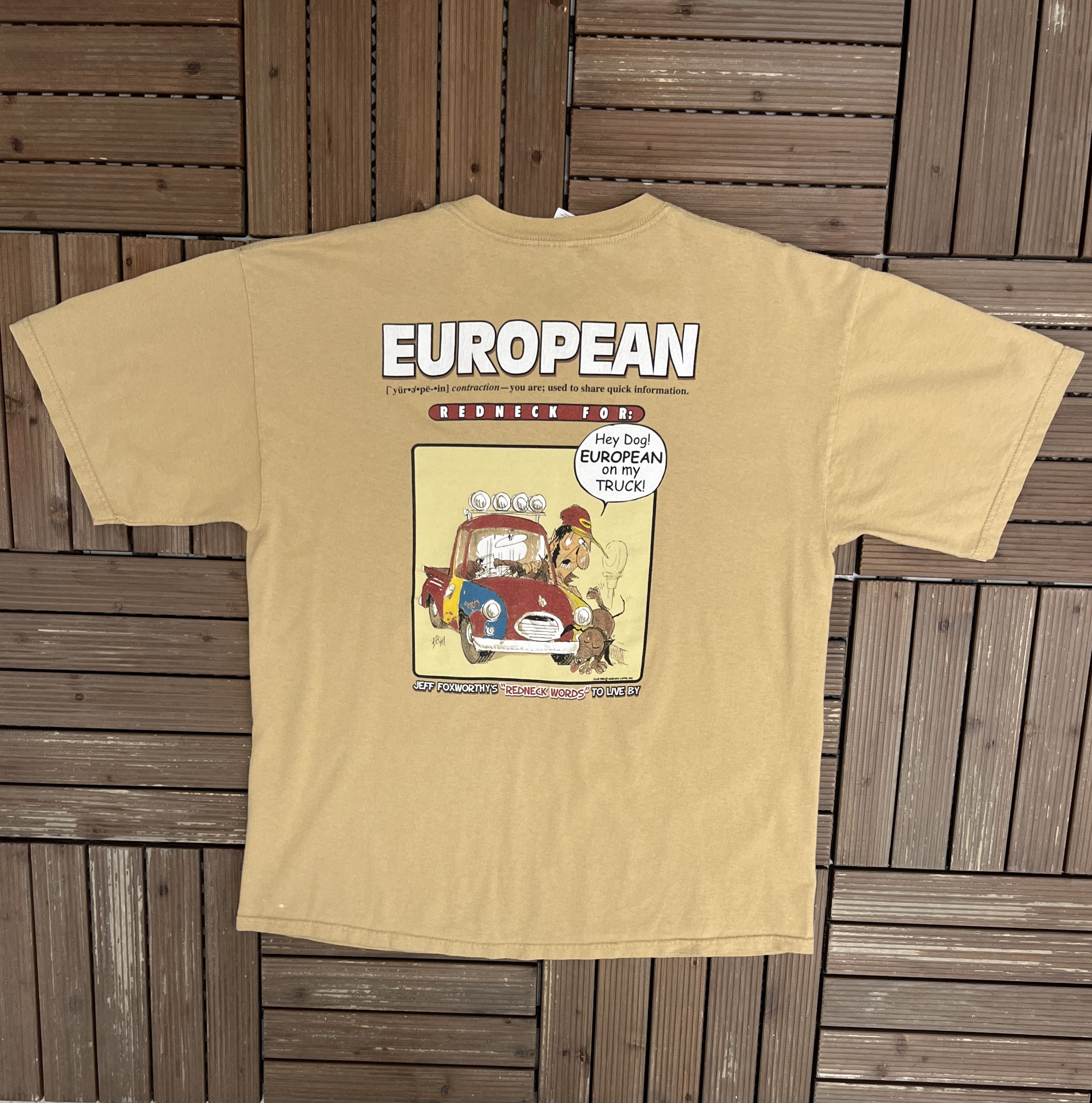 Vintage Jeff Foxworthy's Redneck Words To Live By Vintage Funny Tee Size US XL / EU 56 / 4 - 4 Thumbnail