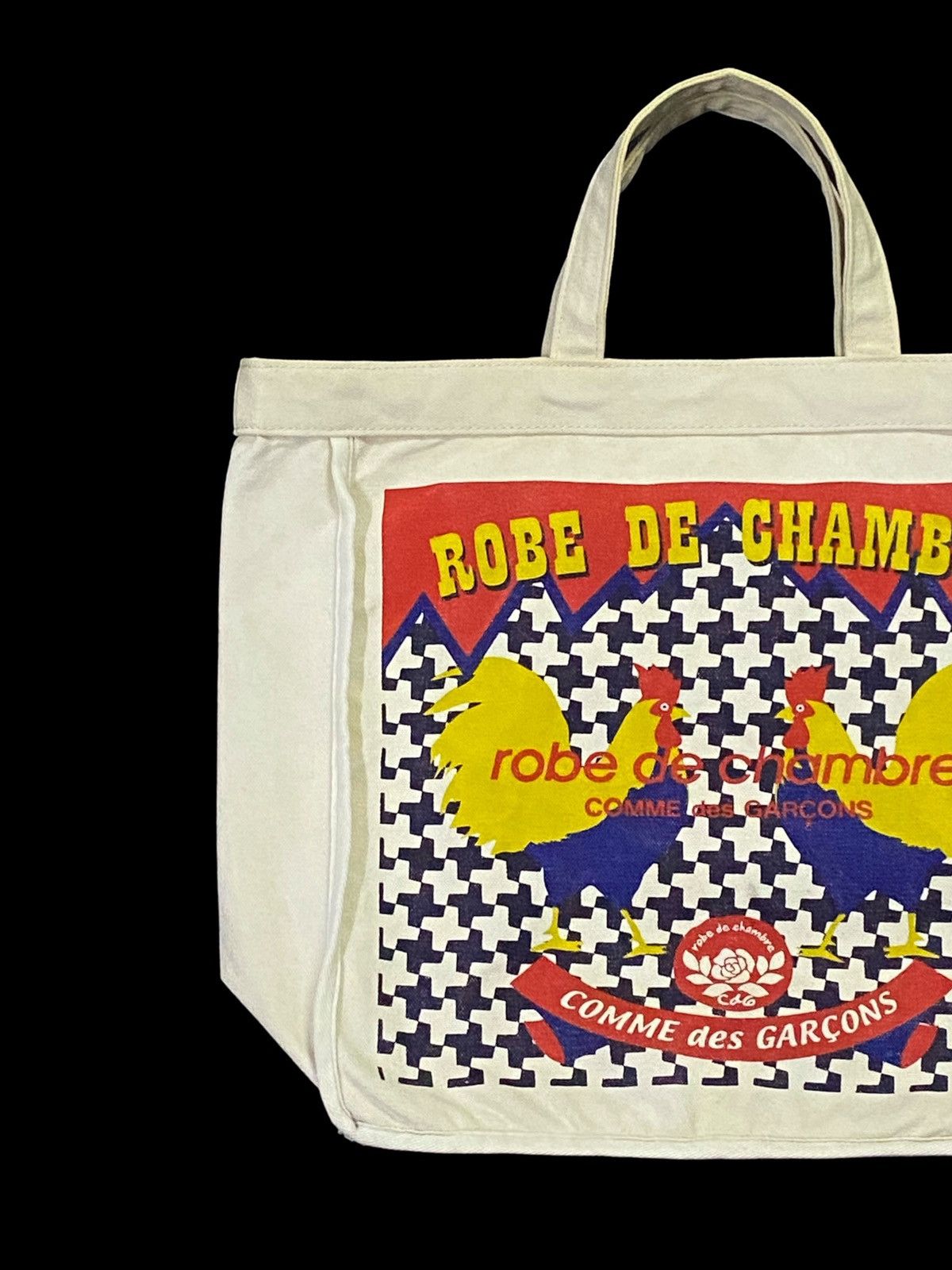 Comme des Garcons Rare‼️Robe De Chambre Comme Des Garçons Canvas Tote Bag Size ONE SIZE - 14 Thumbnail