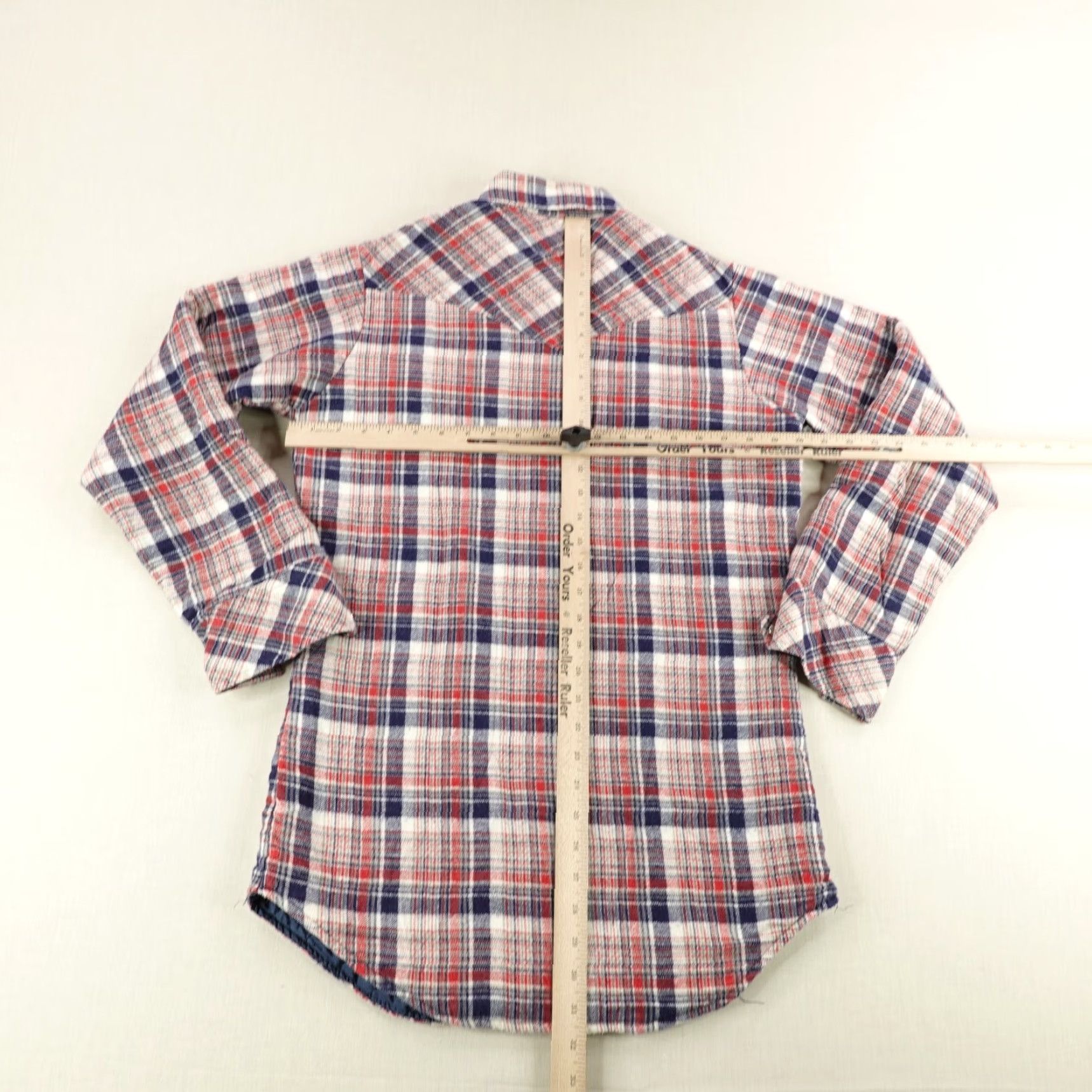 Vintage VINTAGE Miller Shirt Men Small Red Plaid Flannel Quilted Western Pearl Snap Size US S / EU 44-46 / 1 - 6 Thumbnail