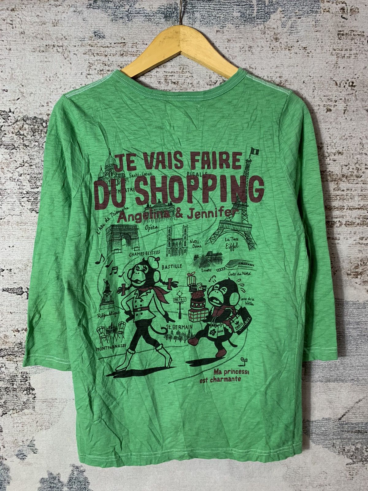 20471120 2000s Undefined Gluttons Jennifer Green Tshirt Size US M / EU 48-50 / 2 - 2 Thumbnail