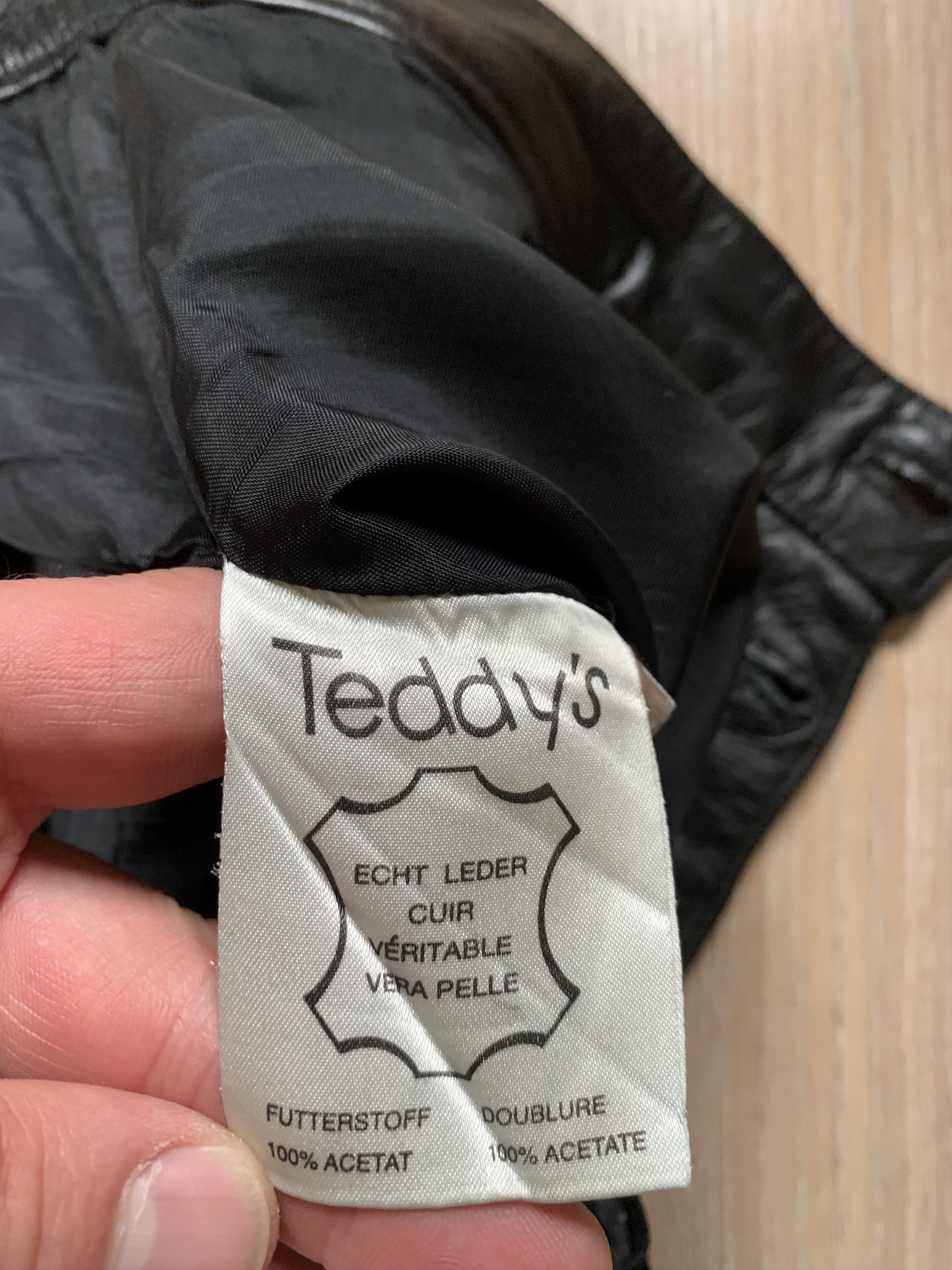 Leather × Vintage Teddy's Black Vintage Leather Pants Size US 42 / EU 58 - 7 Thumbnail