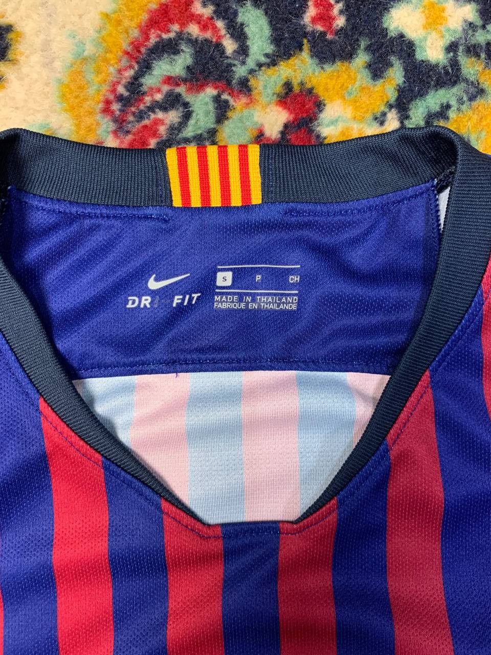 Nike 2018 Nike FC Barcelona Home Short Sleeve Blue Jersey Sz S Size US S / EU 44-46 / 1 - 3 Thumbnail