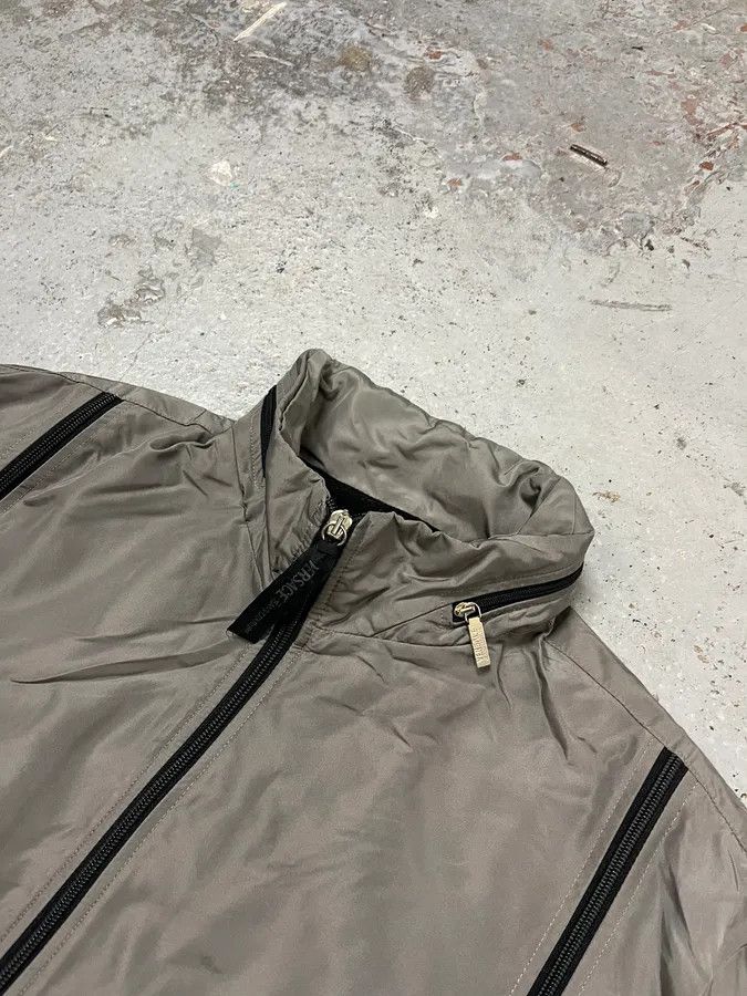Versace 2000s Versace Grey Multi Zips Bomber Jacket Size US M / EU 48-50 / 2 - 5 Thumbnail