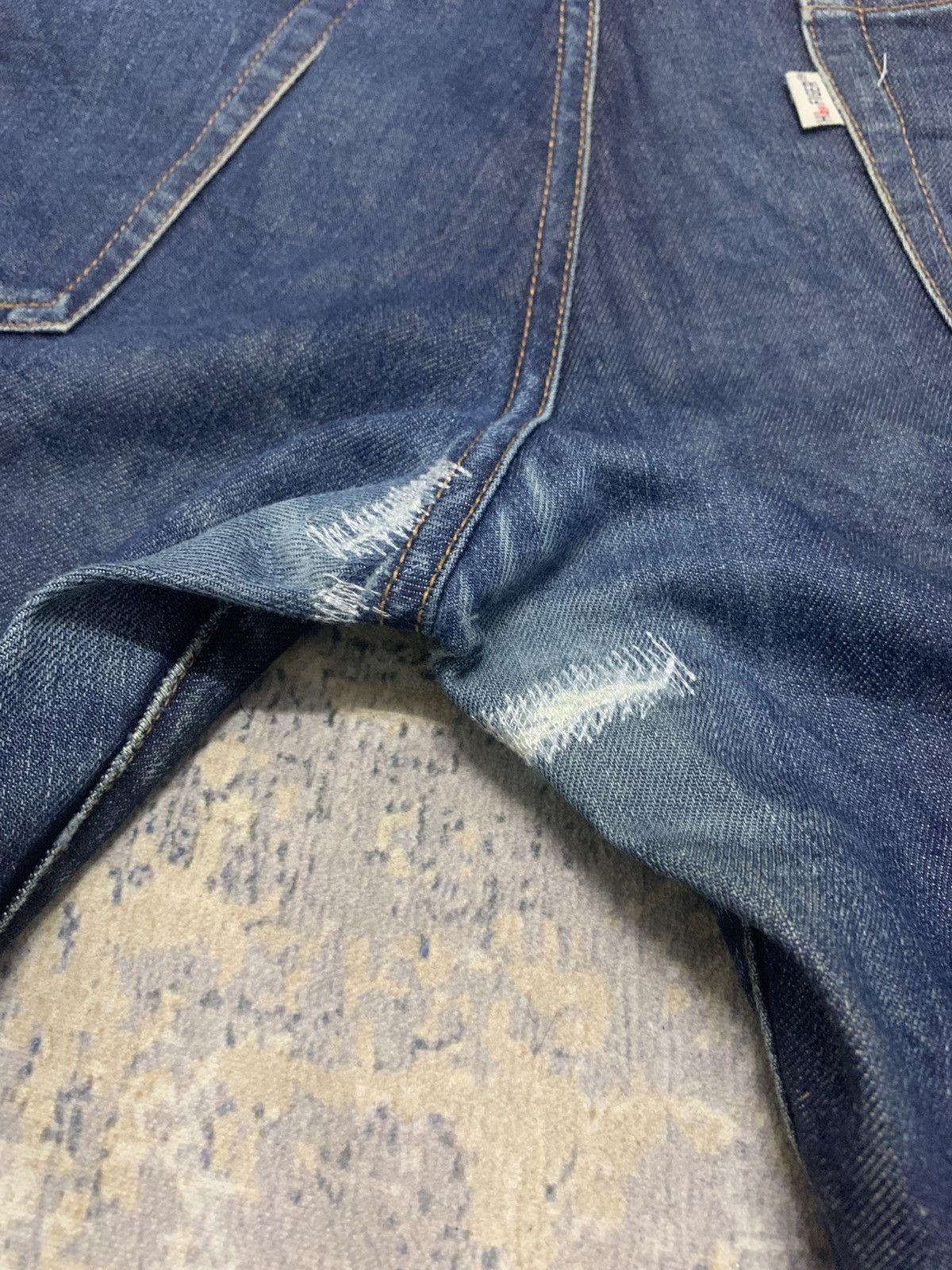 Japanese Brand H by Figer Indigo Slim Fit Jeans W 34x32 Size US 34 / EU 50 - 9 Thumbnail