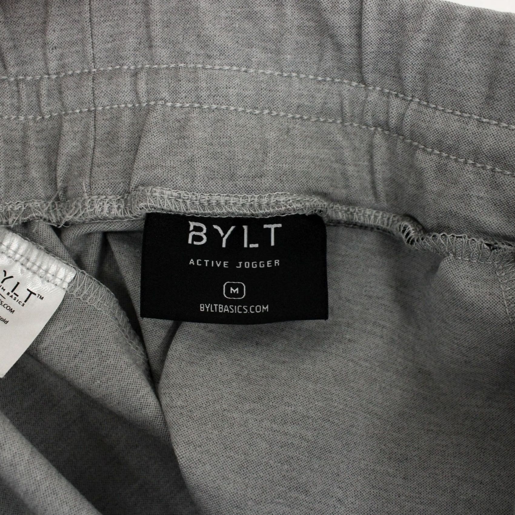 Vintage BYLT Jogger Mens M Gray Active Heather Drawstring Slim Fit Cuffed Zip Pocket Size US 31 - 7 Thumbnail