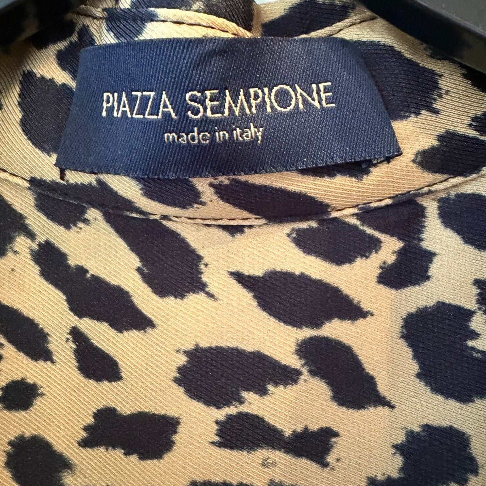 Piazza Sempione Piazza Sempione Silk Leopard Print Shirt Italy IT 48 US 12 Size L / US 10 / IT 46 - 2 Thumbnail