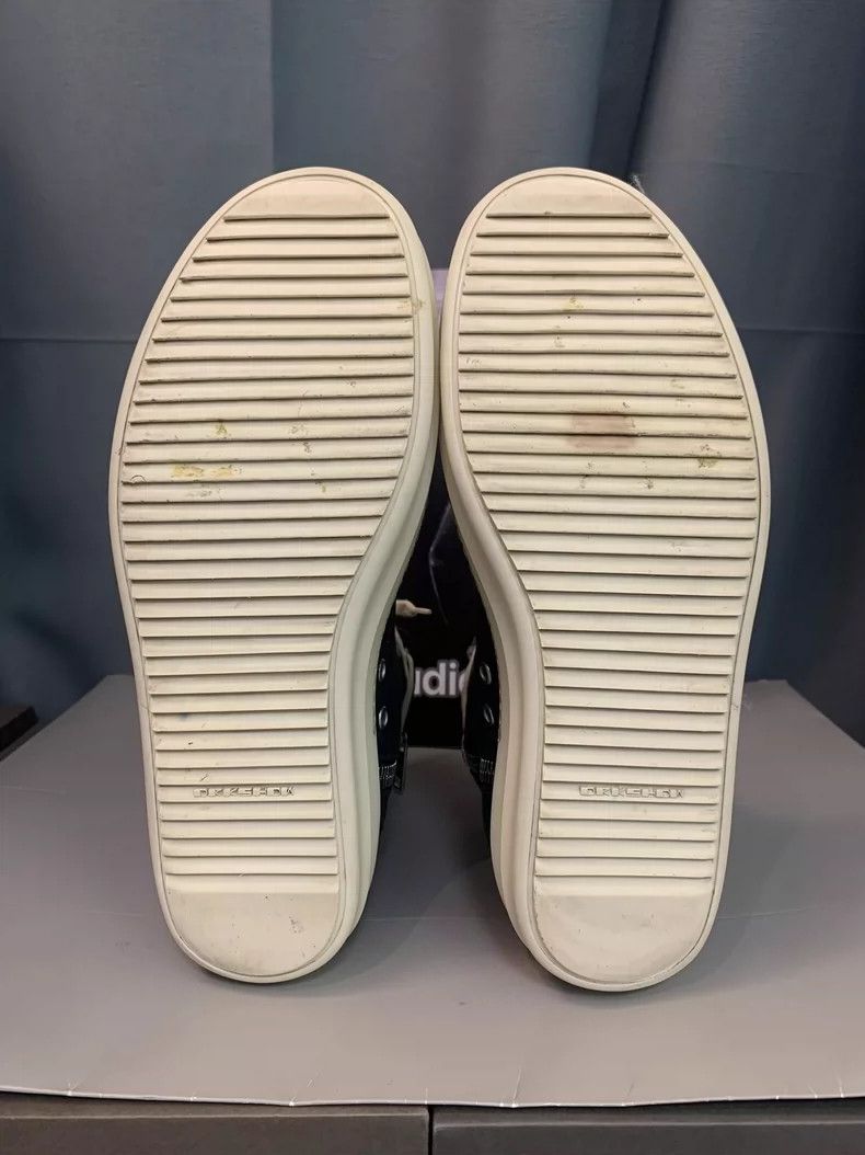 Rick Owens Rick Owens Satin High Top Black and White Sneakers Size US 7.5 / EU 40-41 - 8 Thumbnail