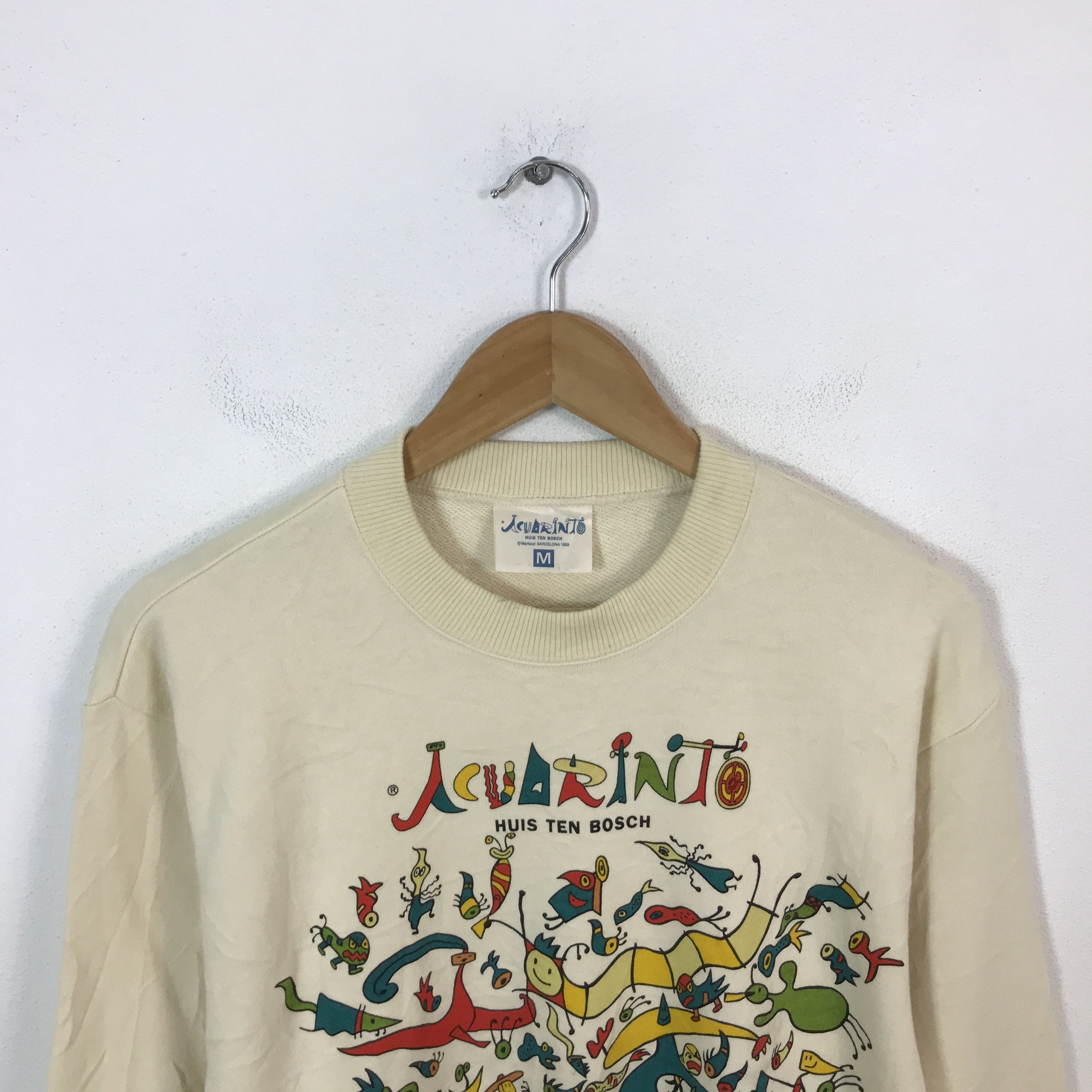 Vintage Vintage acuarinto huis ten bosch design Art Sweatshirt Size US M / EU 48-50 / 2 - 2 Thumbnail