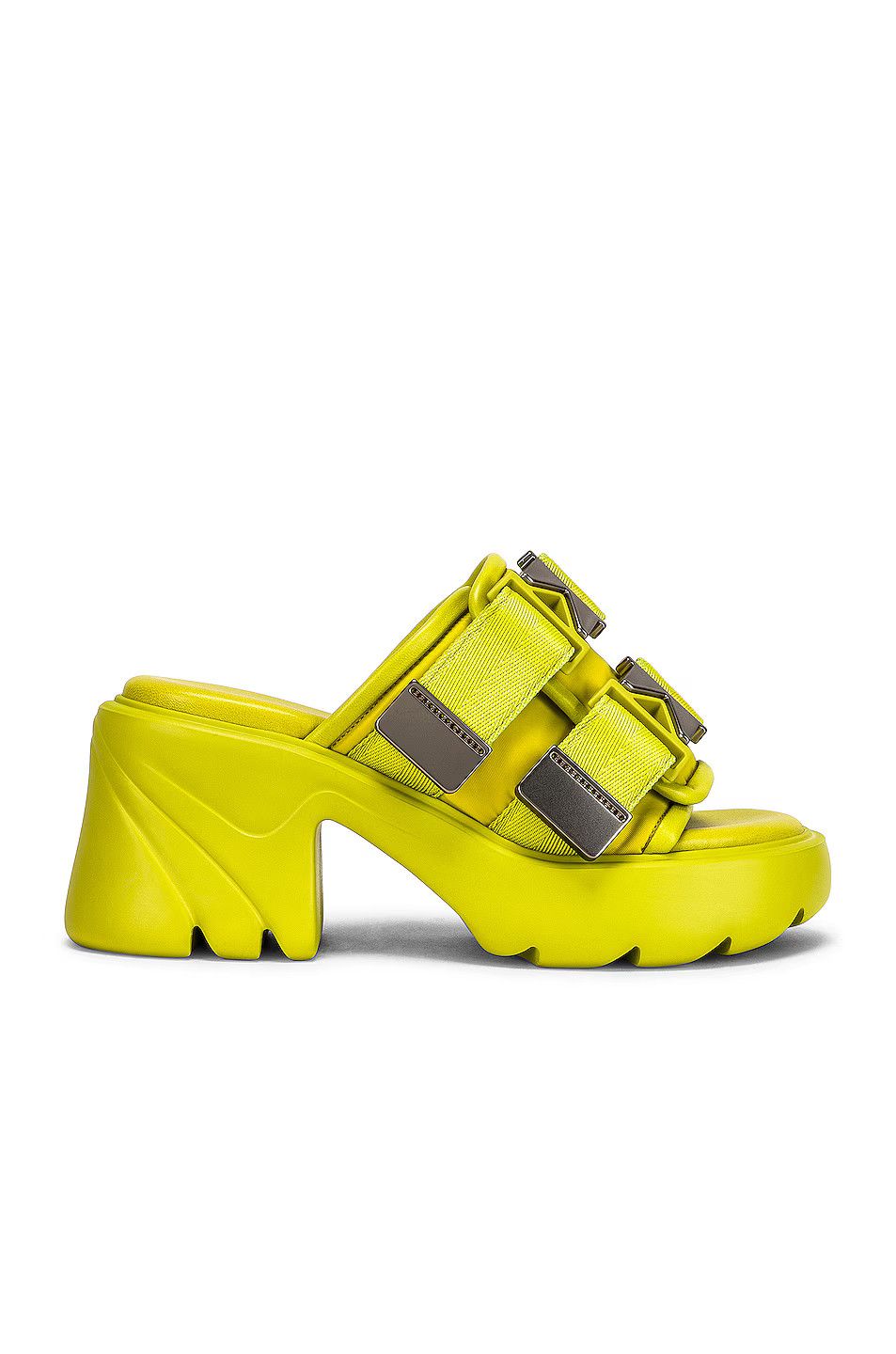 Bottega Veneta o1y0725 Mules in Yellow/Green Size US 10 / IT 40 - 1 Thumbnail
