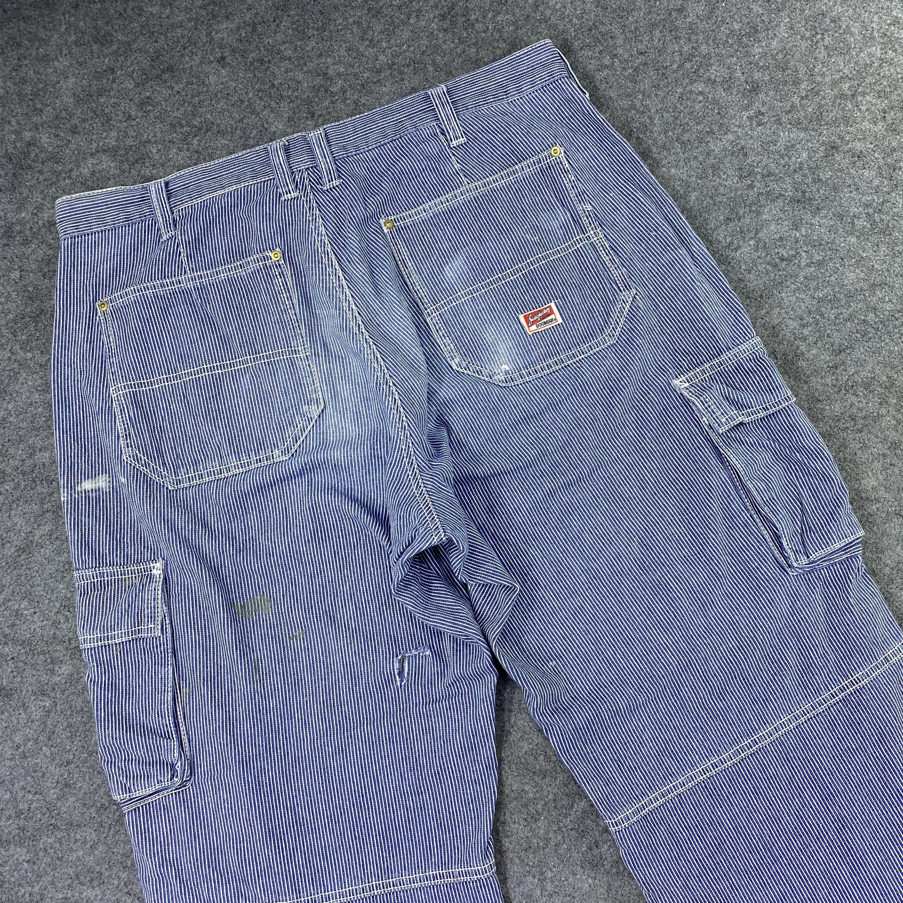 Japanese Brand Dogman Hickory Cargo Pants - C037 Size US 37 - 5 Thumbnail