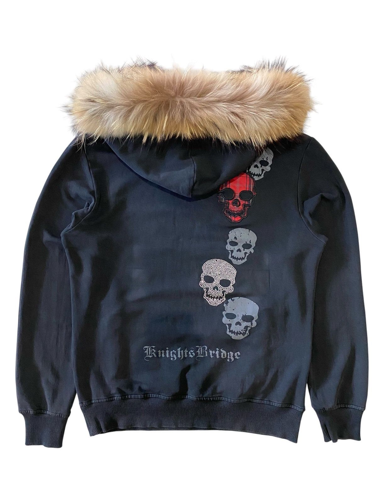Japanese Brand Fur Z-Plus Sport Active Rock Punk Plaid Studed Hoodie Size US L / EU 52-54 / 3 - 9 Thumbnail