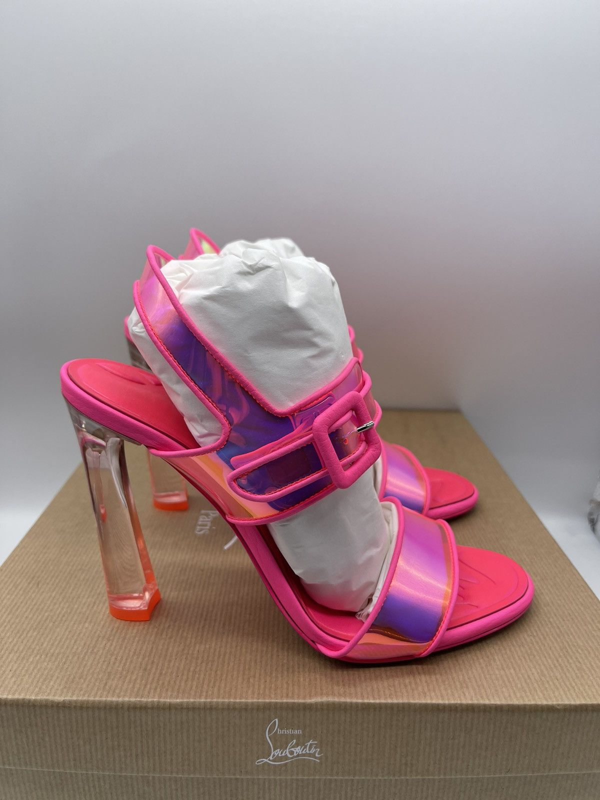 Christian Louboutin christian louboutin Duniss PVC Heels Size 38 Size US 8 / IT 38 - 2 Thumbnail