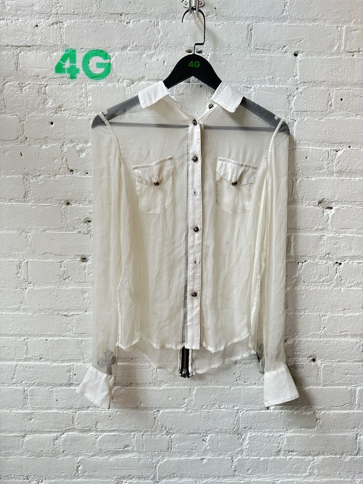 Chrome Hearts CHROME HEARTS CROSS PATCH SILK SHIRT Size US S / EU 44-46 / 1 - 1 Thumbnail