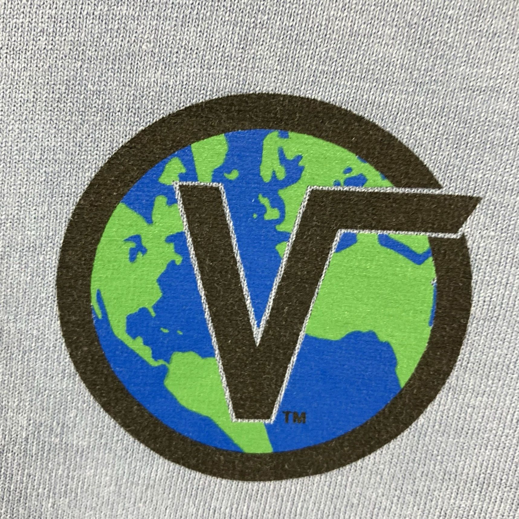 Vans VANS Mens T-Shirt Long Sleeve 90s Retro Earth Logo Cotton Medium Blue Graphic Size US M / EU 48-50 / 2 - 3 Thumbnail