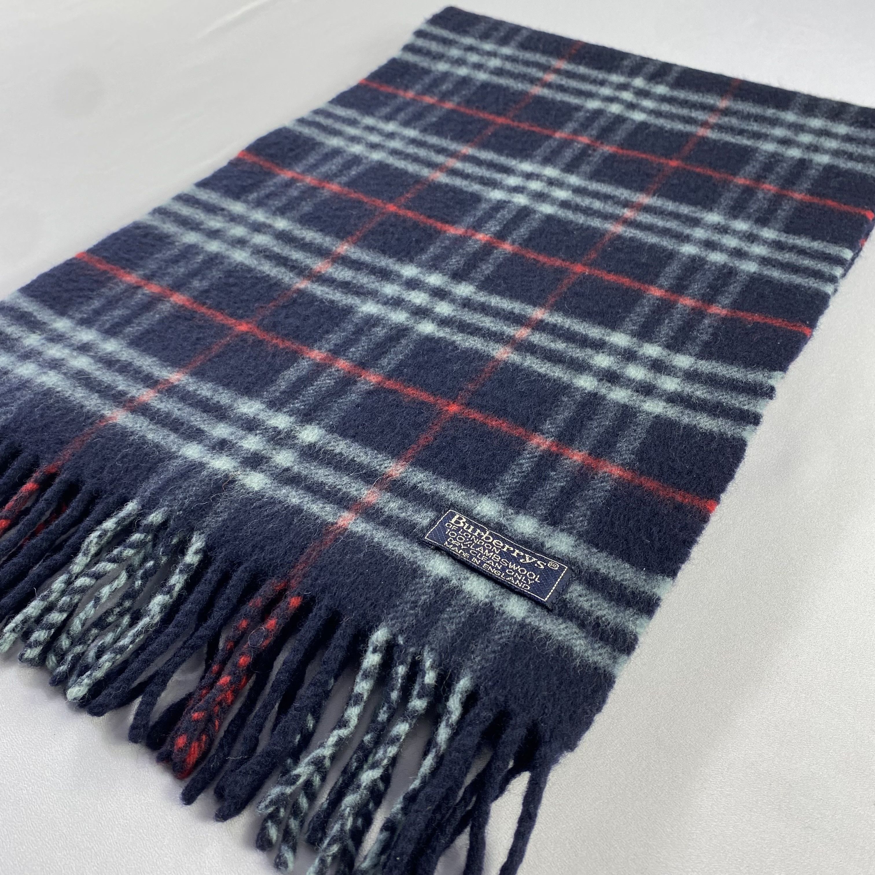 Burberry × Vintage Burberry Scarf Neck Wrap Wool Muffler Size ONE SIZE - 3 Thumbnail