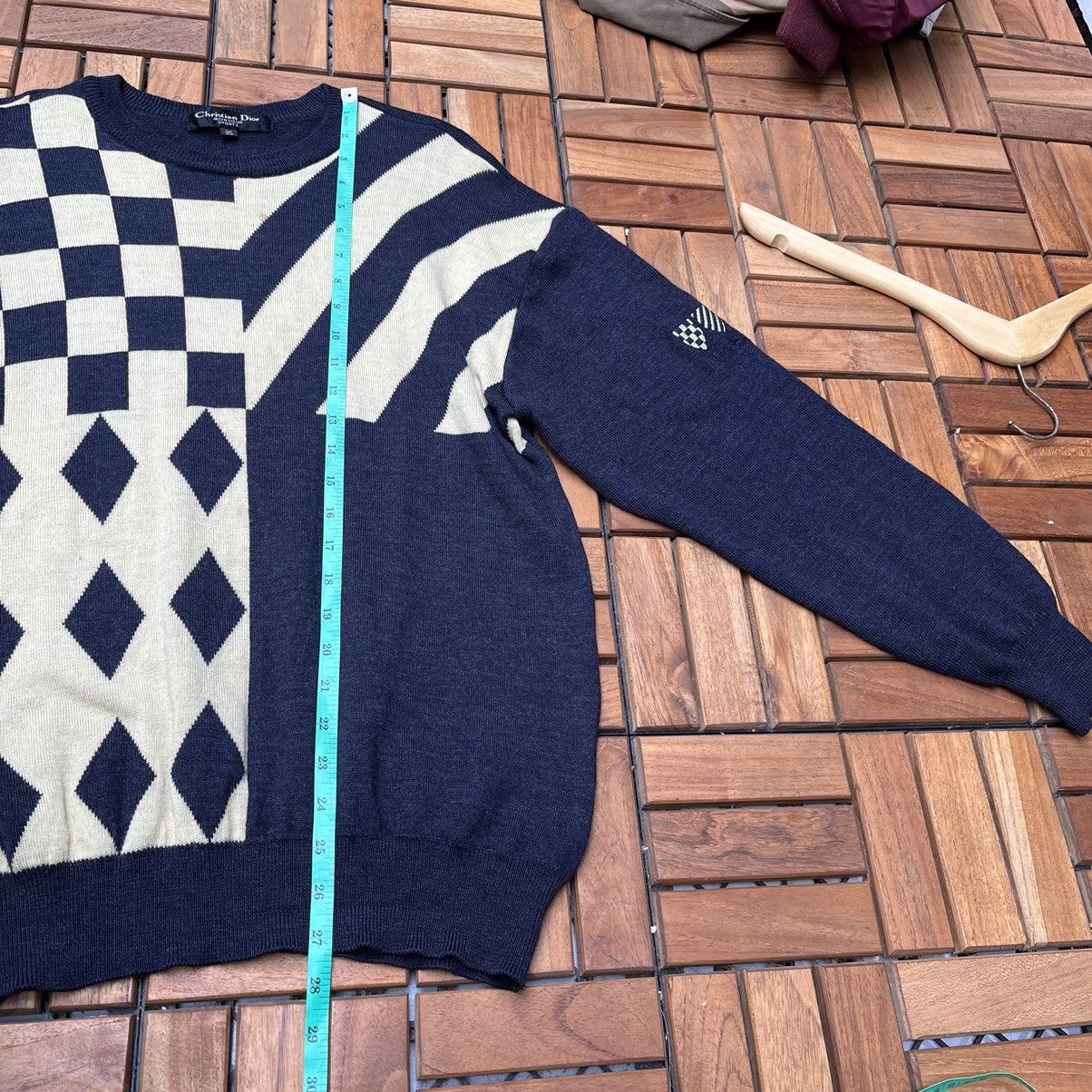 Christian Dior Monsieur Rare Christian Dior Sports Knitwear Chekered Size US M / EU 48-50 / 2 - 9 Thumbnail