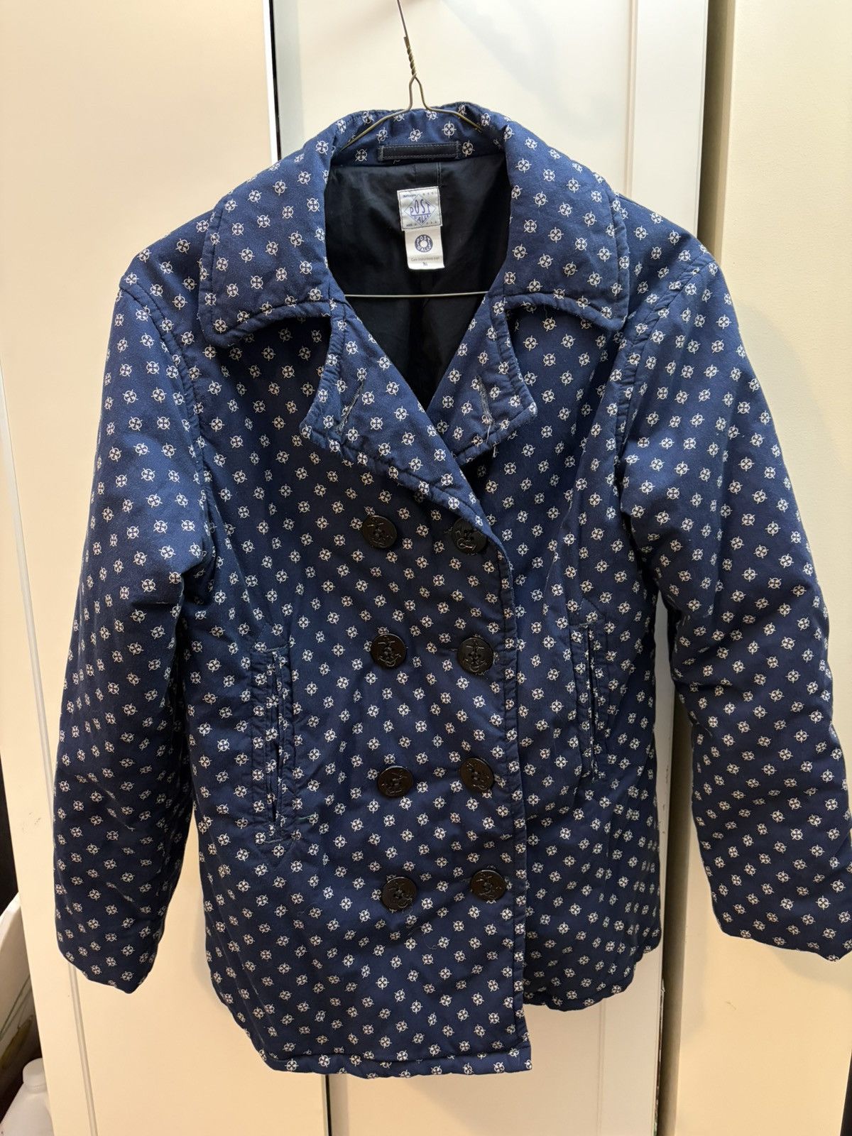 Post Overalls Post Overalls Calico Pattern Padded Peacoat Size US M / EU 48-50 / 2 - 1 Thumbnail