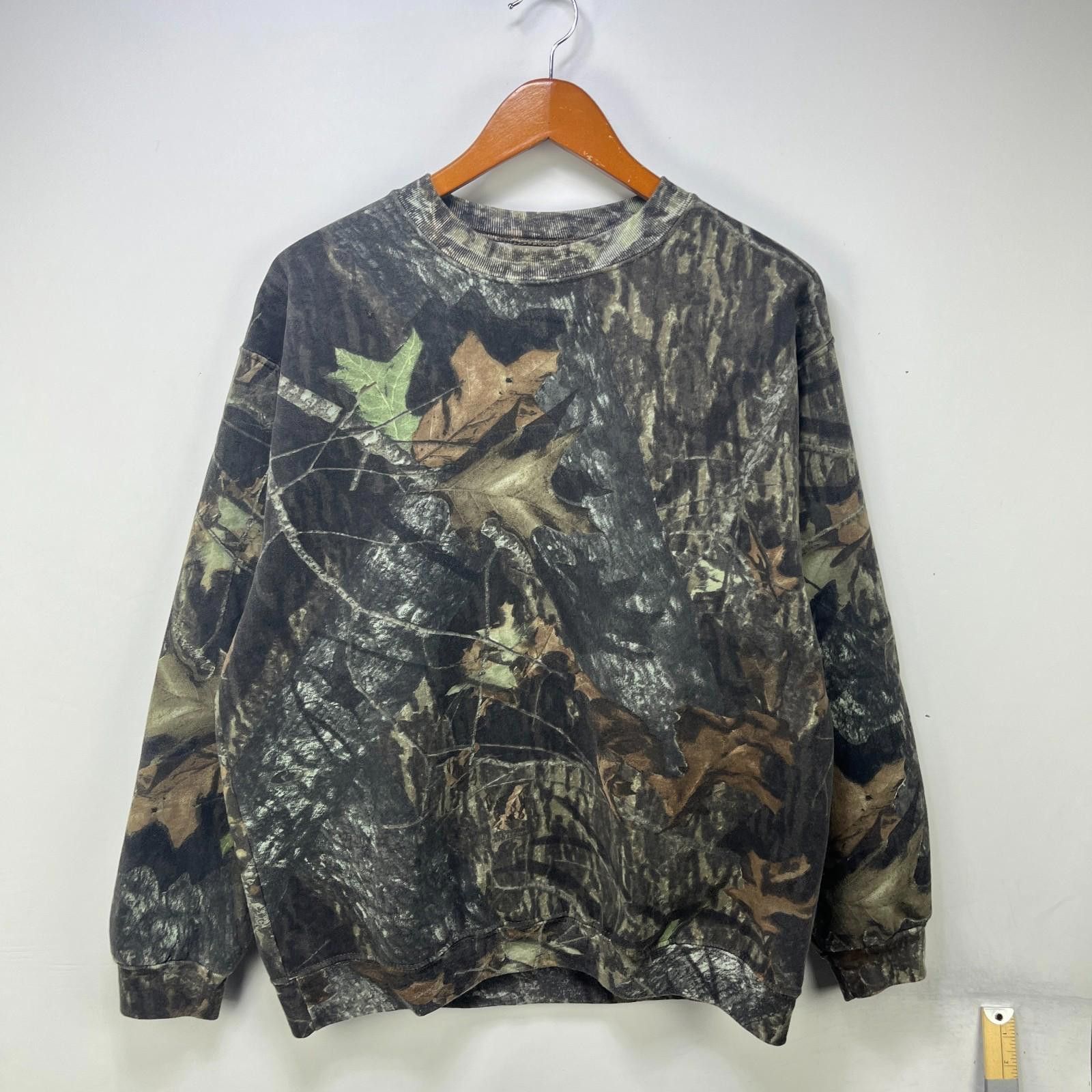 Jerzees Vintage 90s Mossy Oak Tree Camo Sweatshirt Jerzees Large Size US L / EU 52-54 / 3 - 1 Thumbnail