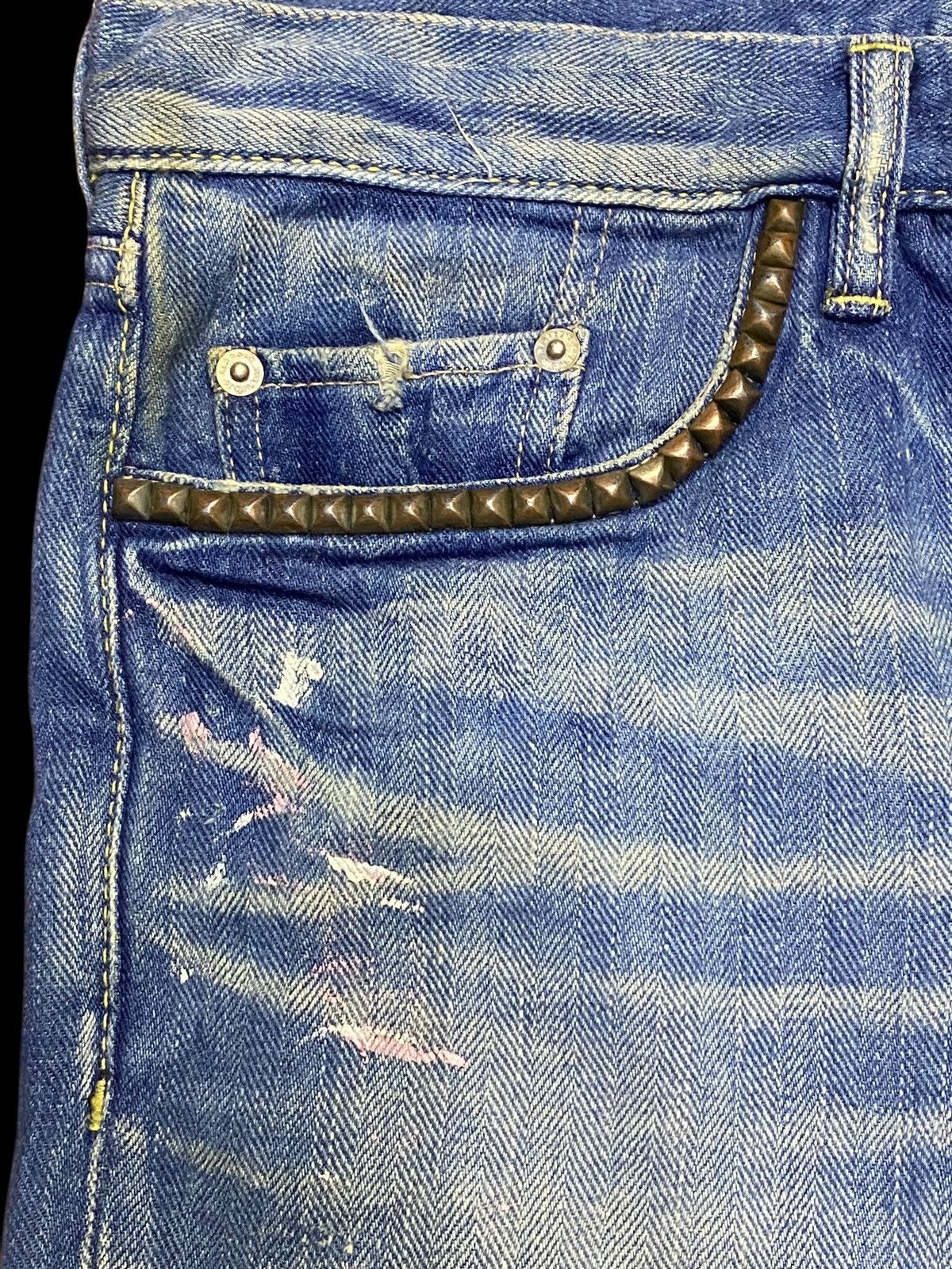 Hysteric Glamour Hysteric Glamour Seditionary Paint Splatter Flare Jeans Size US 32 / EU 48 - 12 Thumbnail