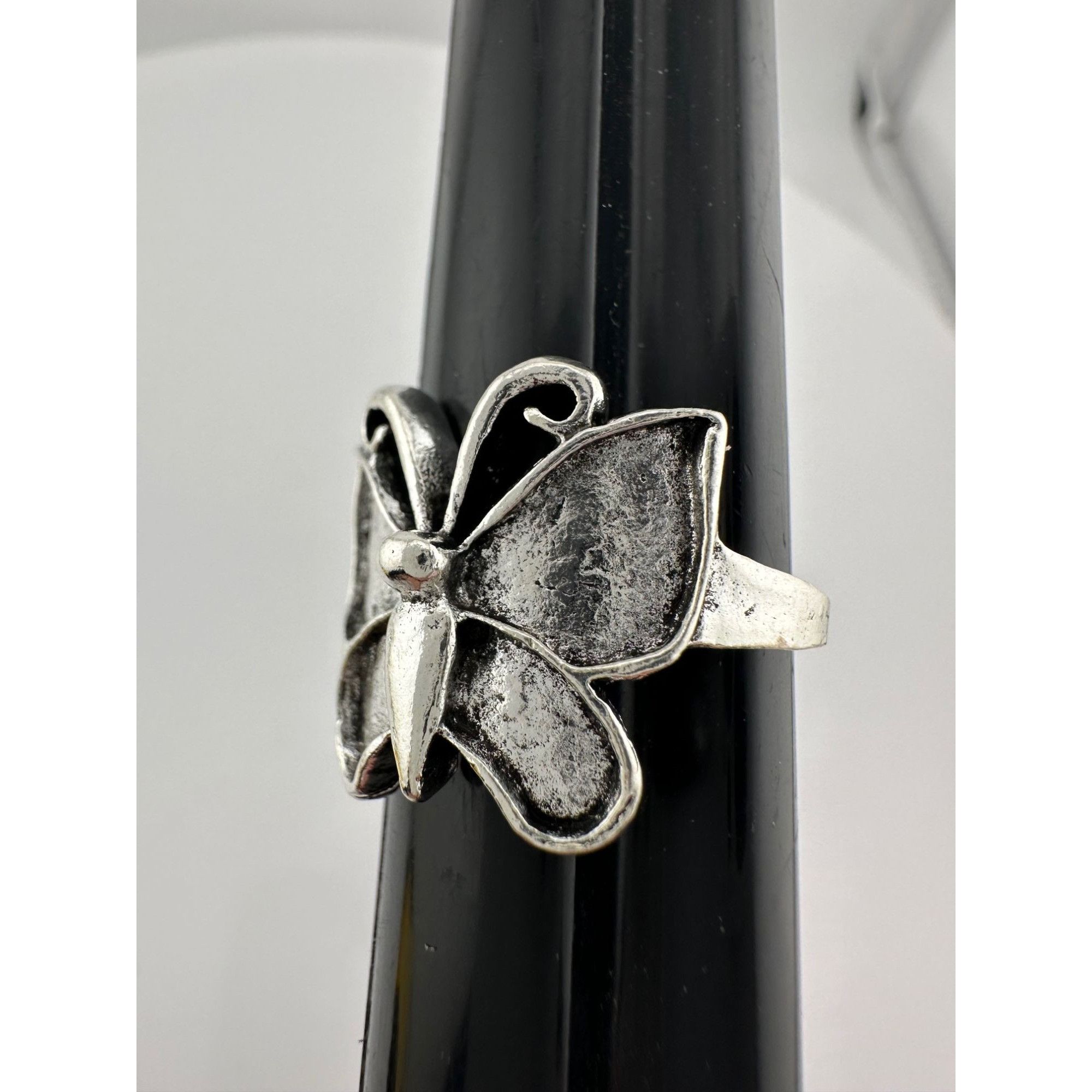Other Beautiful .925 Sterling Silver Butterfly Ring (Size 7.5) wit Size ONE SIZE - 3 Thumbnail