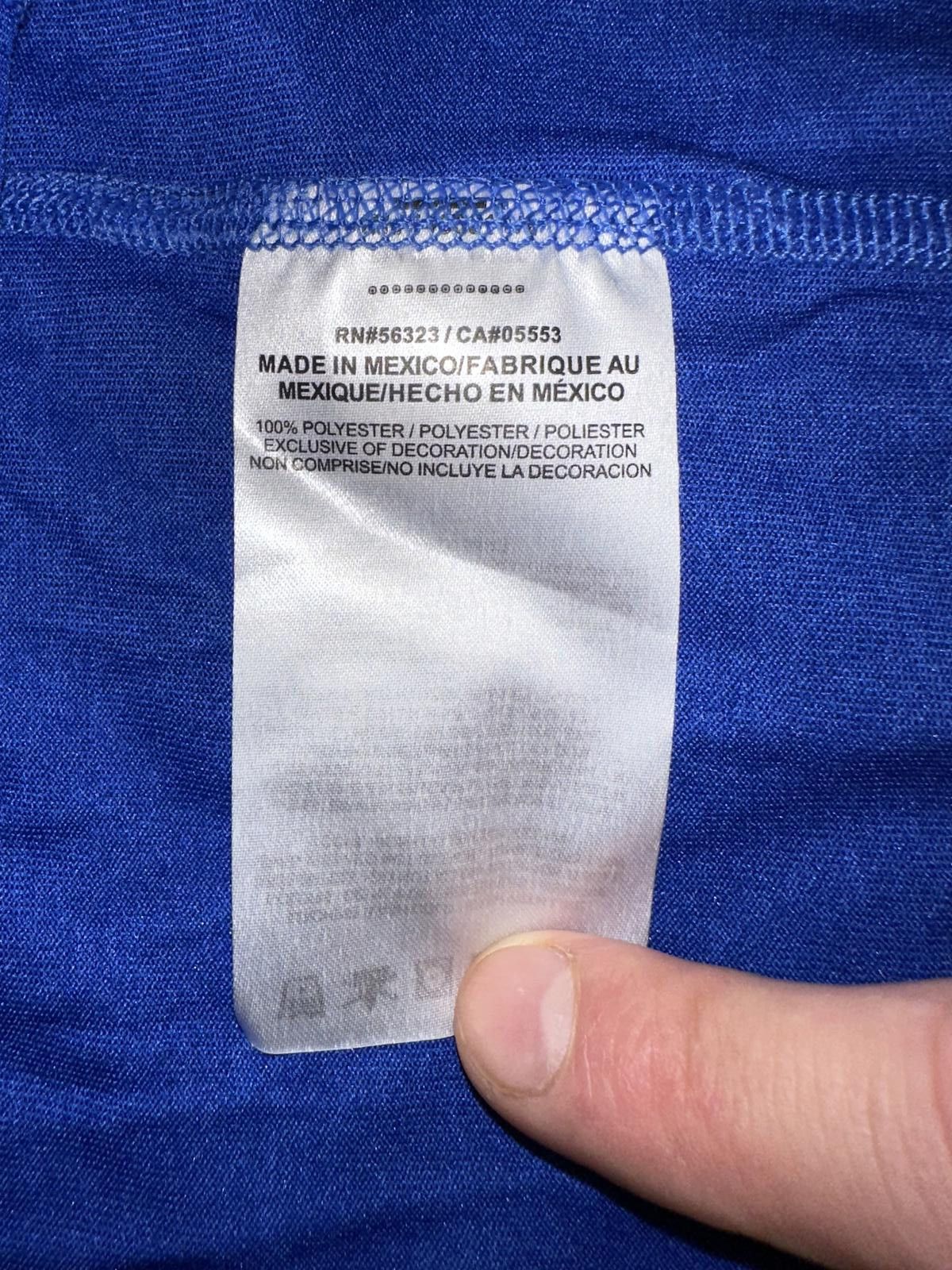 Nike Nike Mens Legend Dri-Fit Athletic Gym Workout Blue V-Neck T-Shirt Size US M / EU 48-50 / 2 - 6 Thumbnail