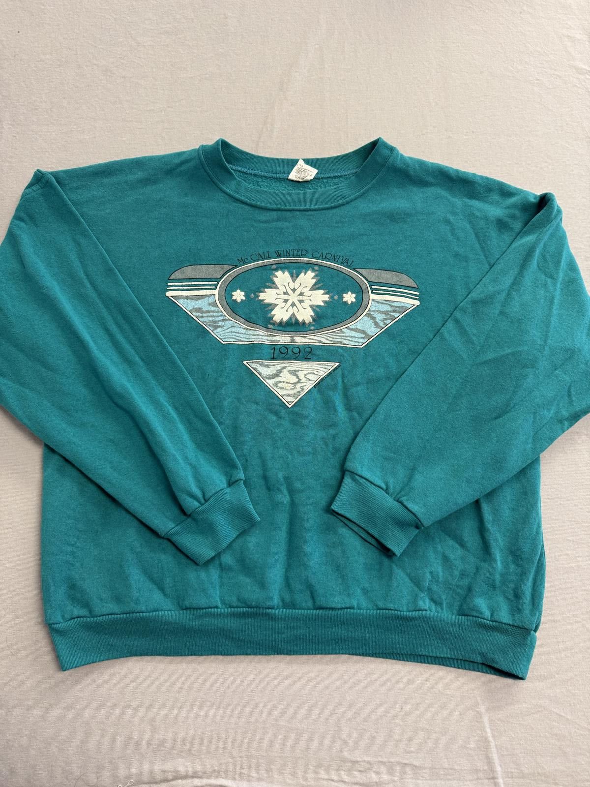 Designer Vintage McCall Winter Carnival 1992 Sweatshirt Idaho - L Size US L / EU 52-54 / 3 - 1 Thumbnail