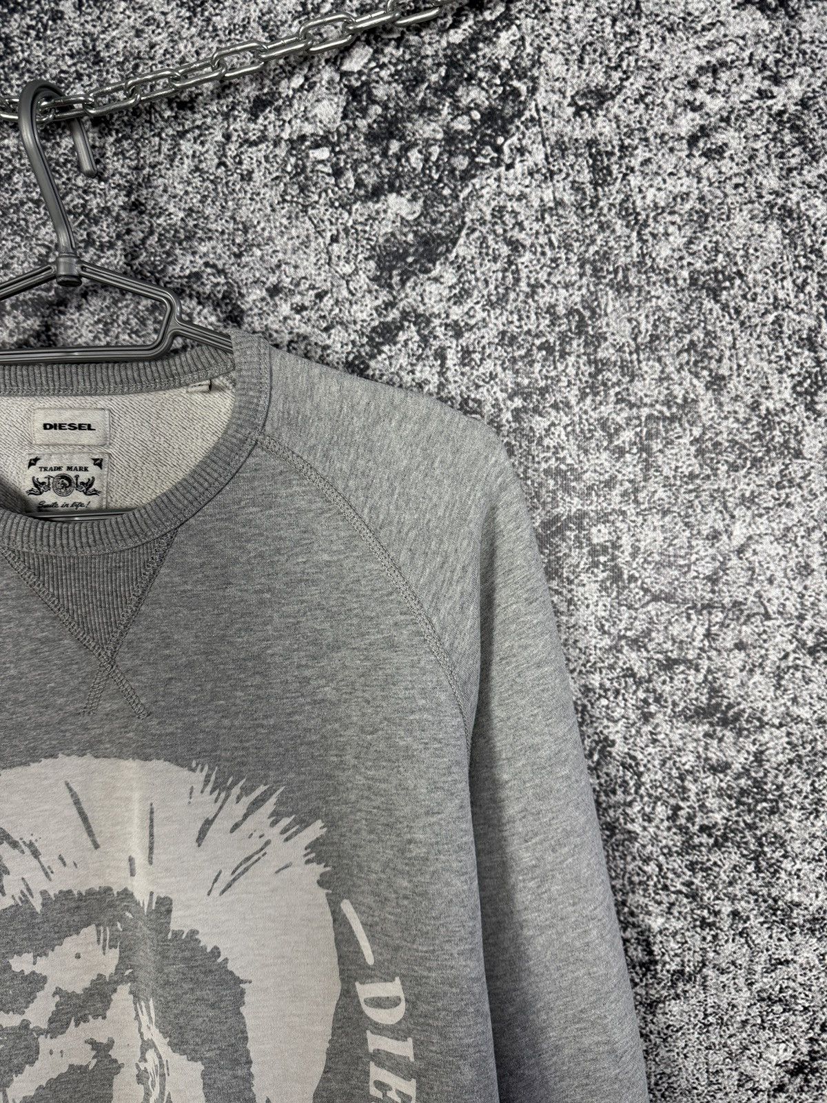 Diesel Diesel Trade Mark Crewneck Sweatshirt Big Logo Pullover XL Size US XL / EU 56 / 4 - 2 Thumbnail