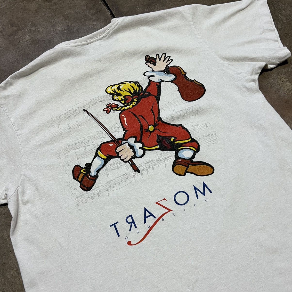 Vintage Vintage 90s Mozart Art Tee Classical Music Single Stitch USA Size US L / EU 52-54 / 3 - 9 Thumbnail